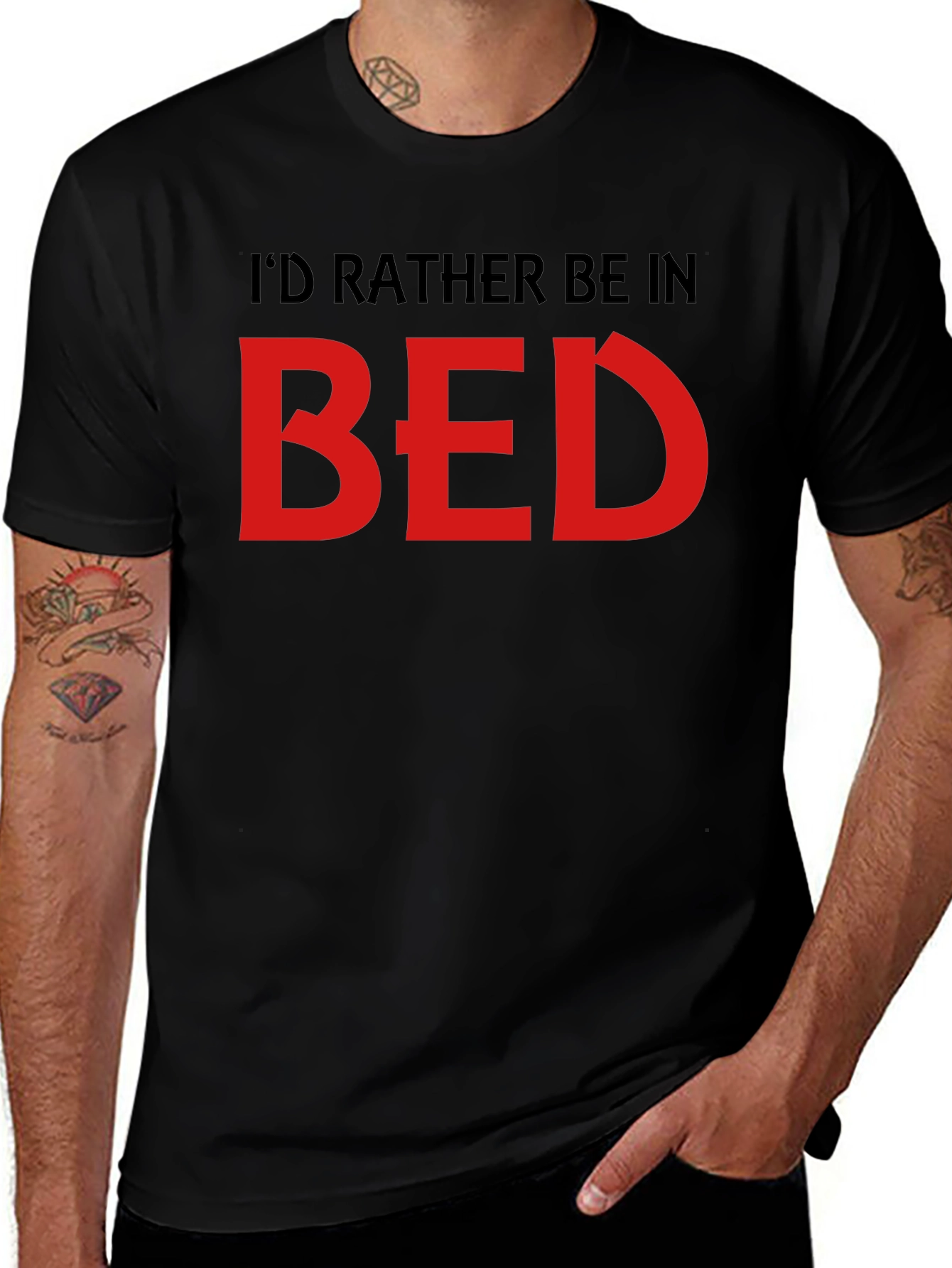 Variant 29 of I'd Rather Be In Bed Graphic T-Shirt - Relaxed Fit