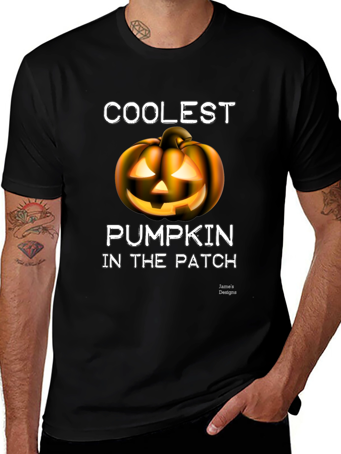 Variant 6 of Coolest Pumpkin Patch Halloween Graphic Tee