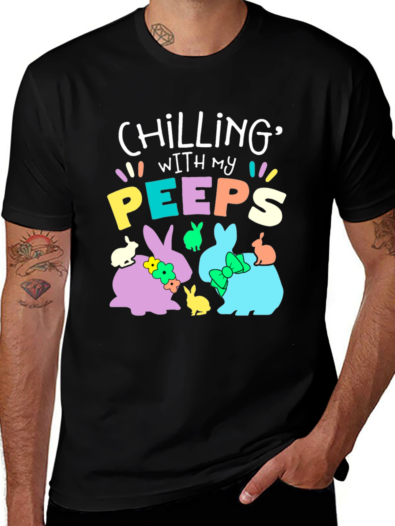 Chilling With My Peeps Easter T-Shirt