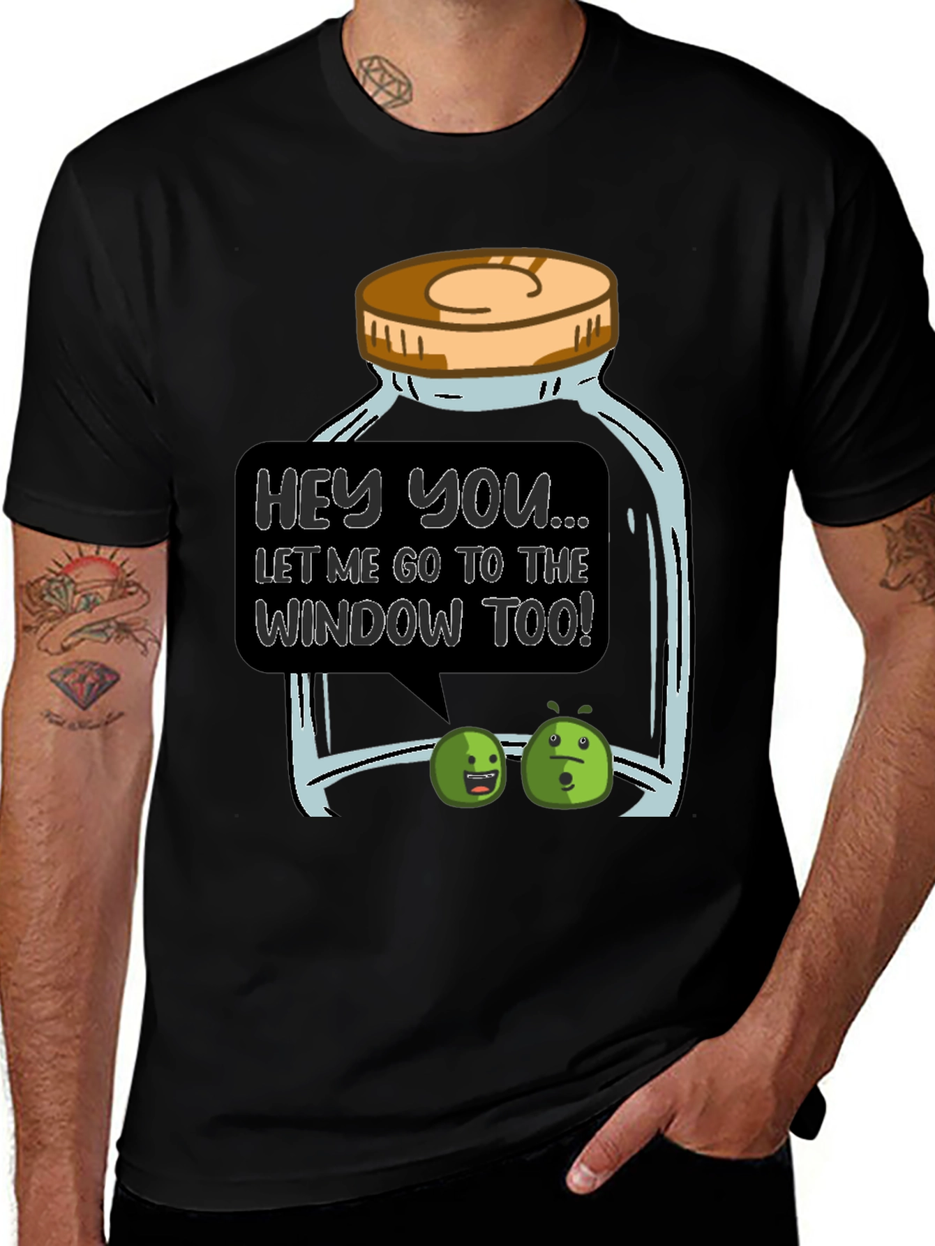 Variant 29 of Funny Pickle Jar Graphic T-Shirt
