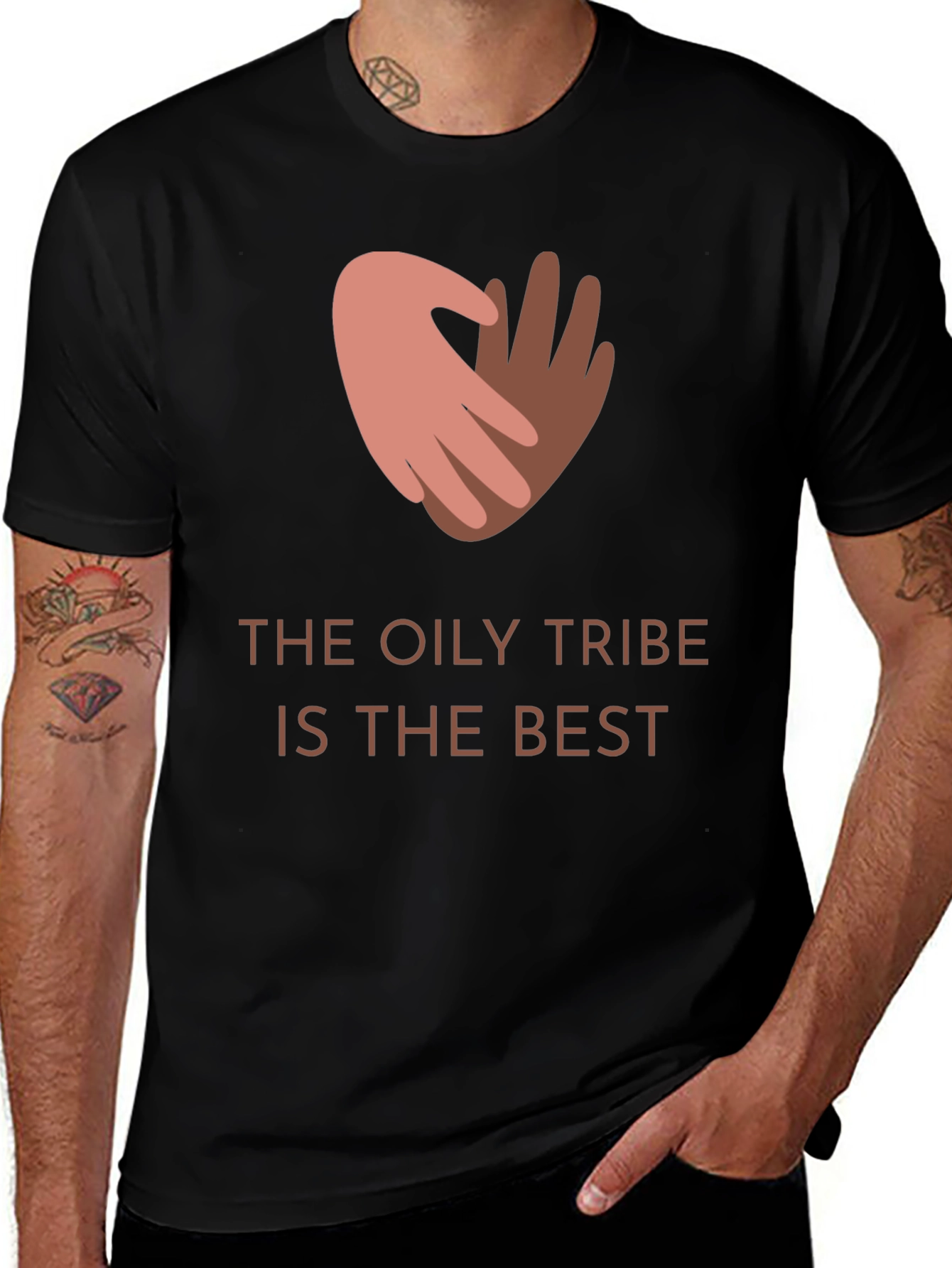 Variant 23 of The Oily Tribe T-Shirt: Best Essential Oil Love