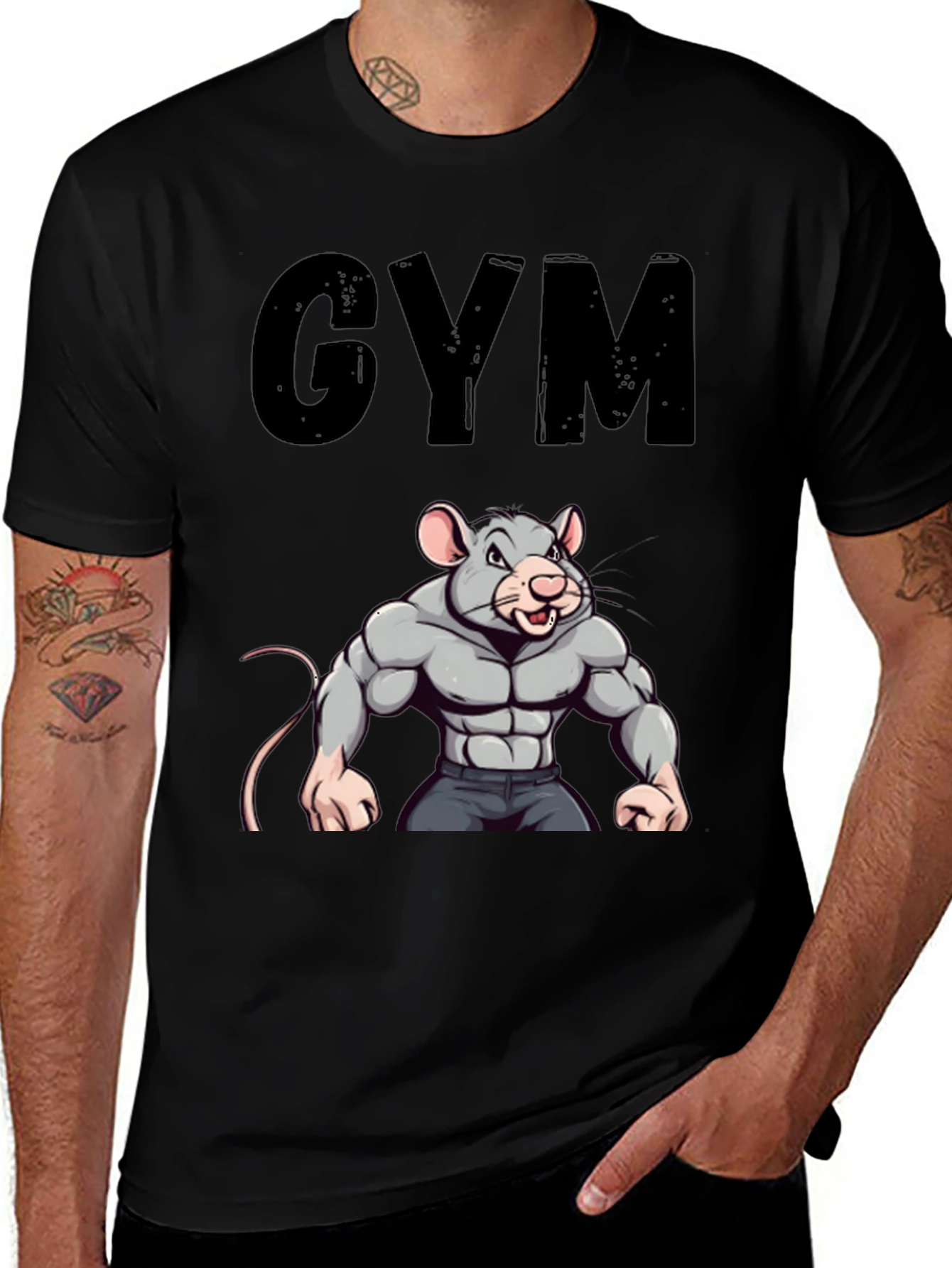 Variant 3 of Gym Rat T-Shirt - Funny Workout Tee