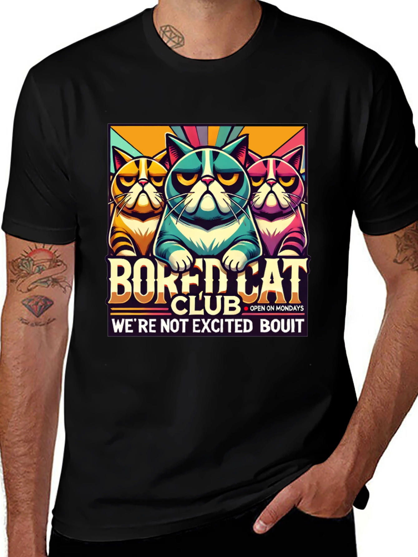 Variant 4 of Bored Cat Club Graphic T-Shirt