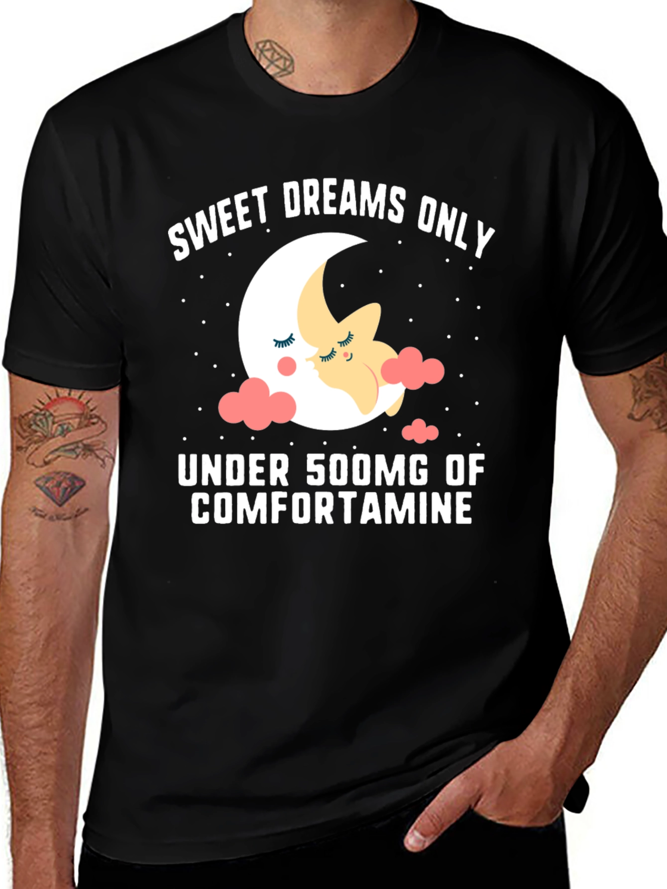 Variant 26 of Sweet Dreams Comfortamine Black T-Shirt