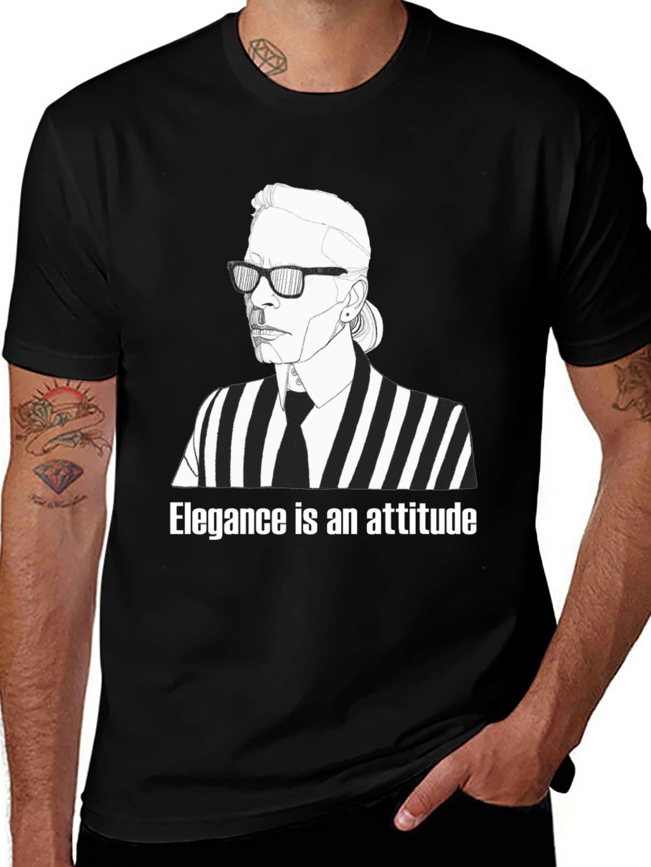Variant 26 of Elegance is an Attitude Graphic Tee