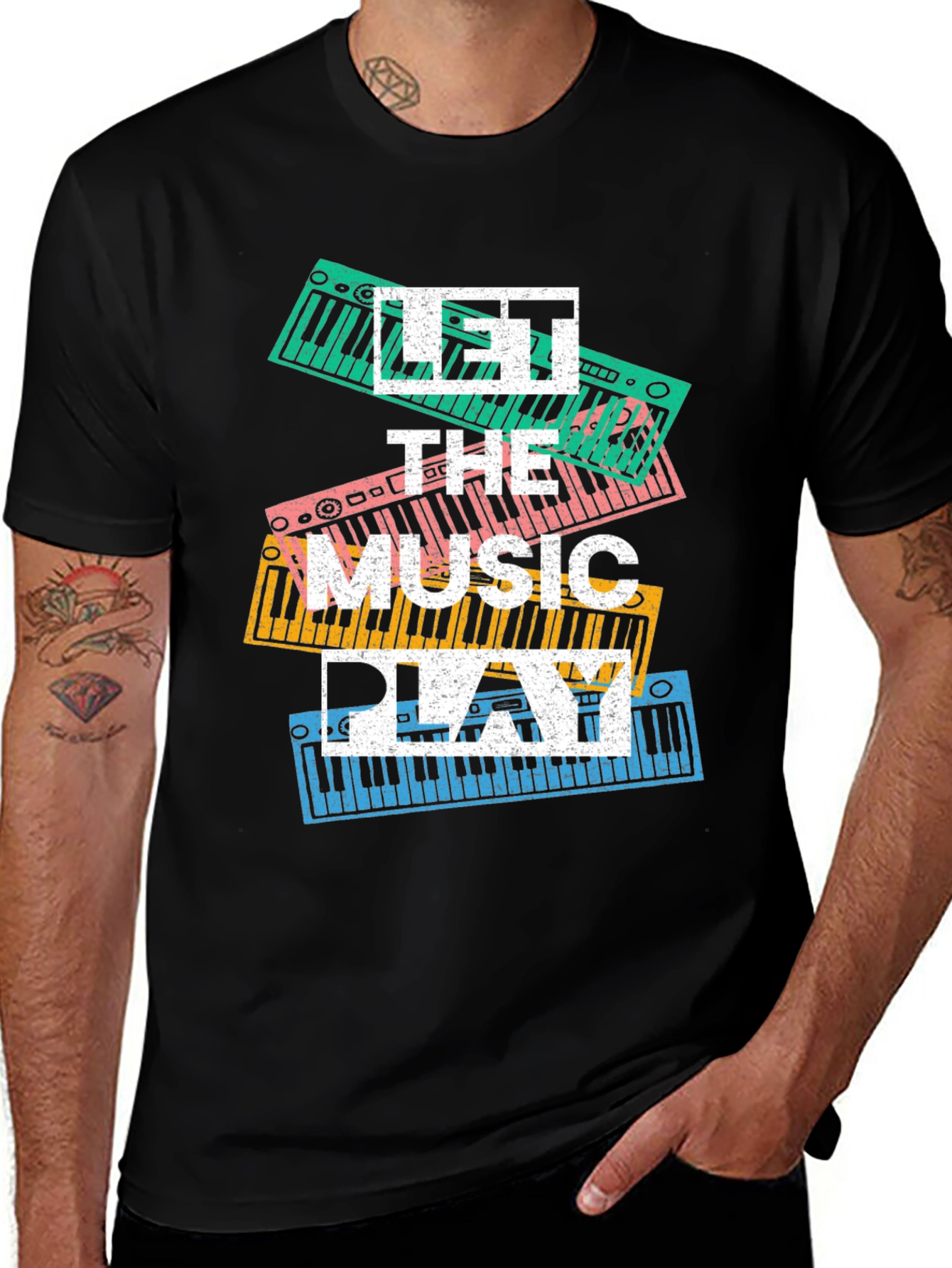 Variant 16 of Let the Music Play Graphic Tee