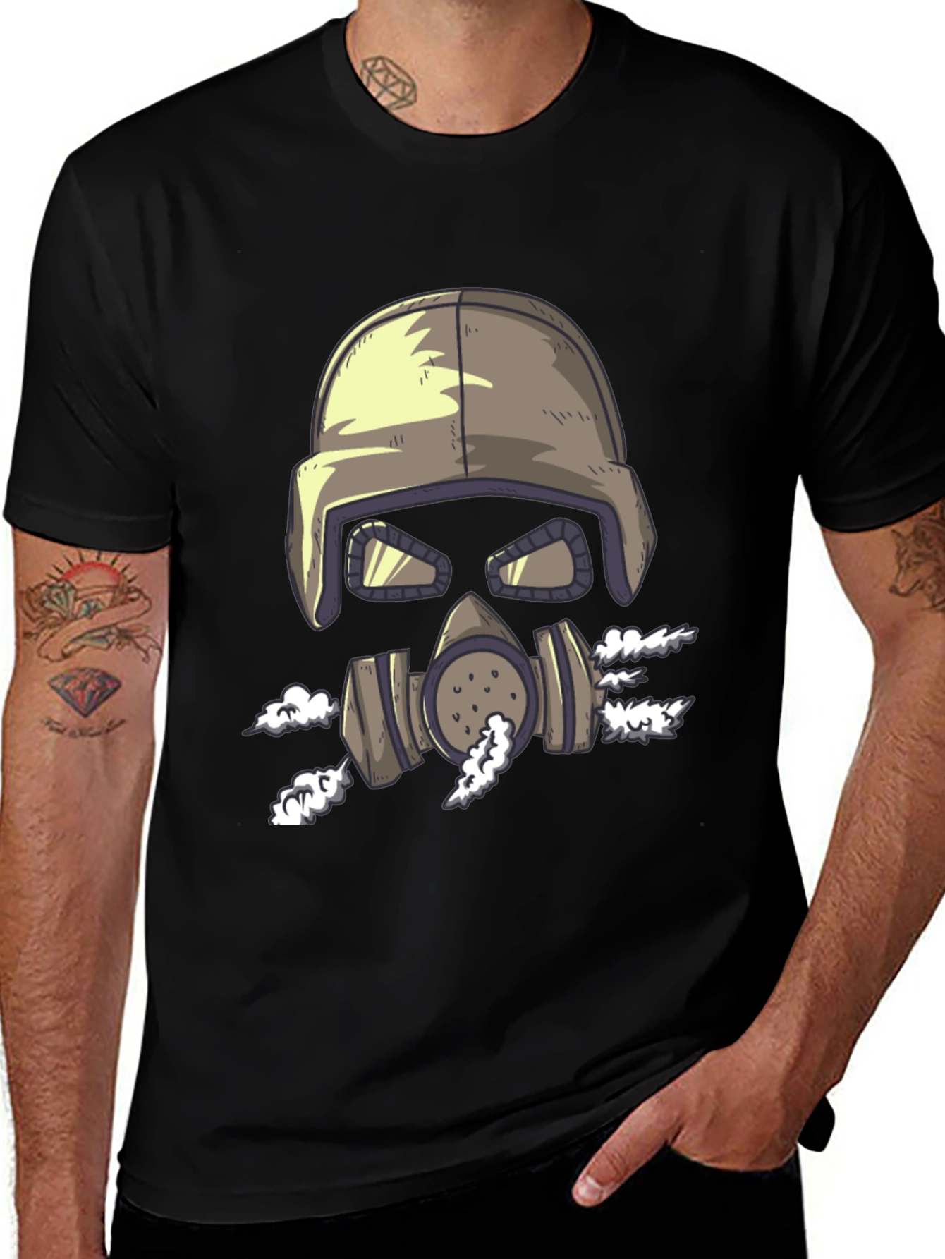 Variant 13 of Gas Mask Graphic Tee - Cool Unique Design