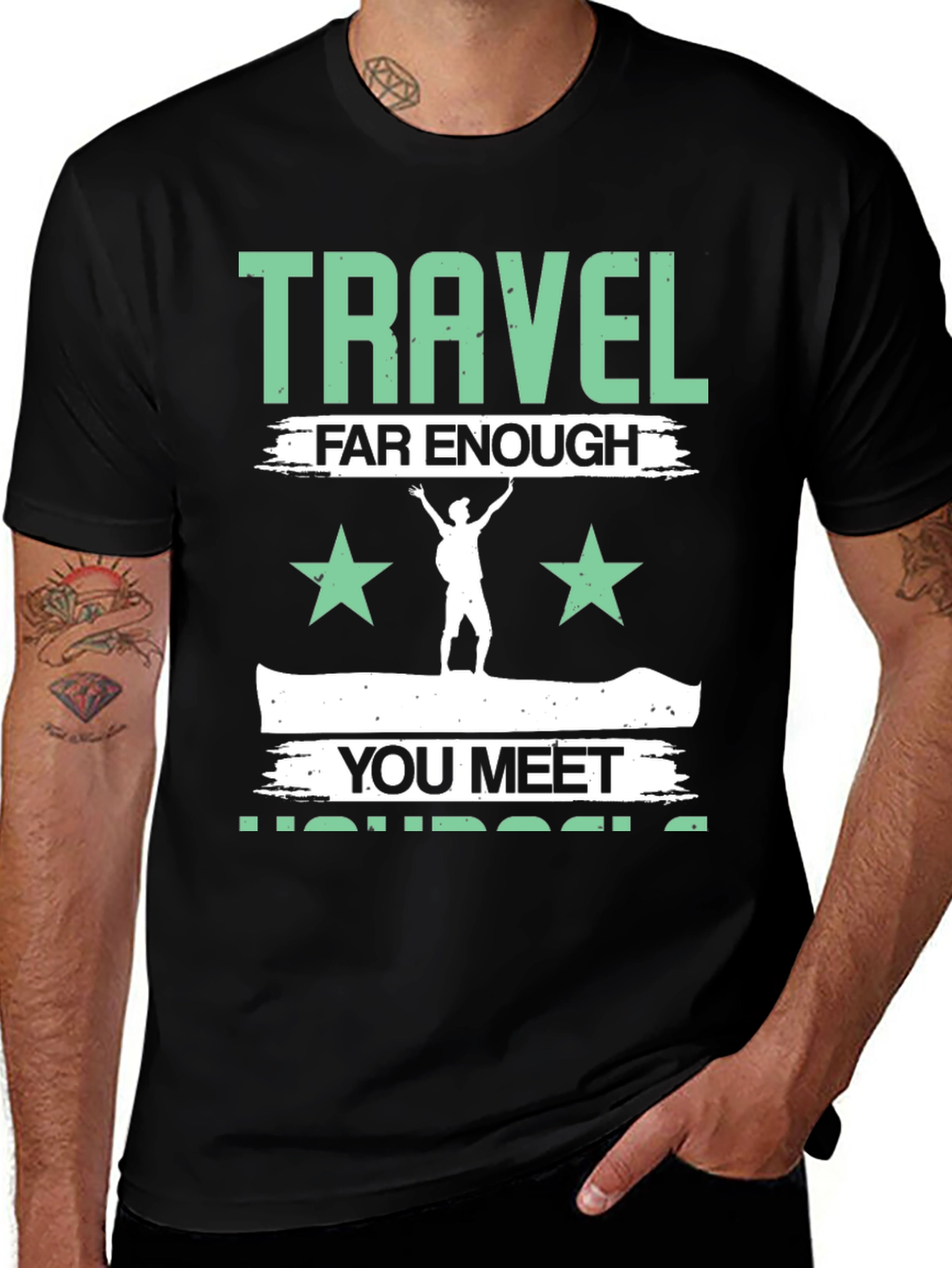 Variant 15 of Travel Far Enough T-Shirt