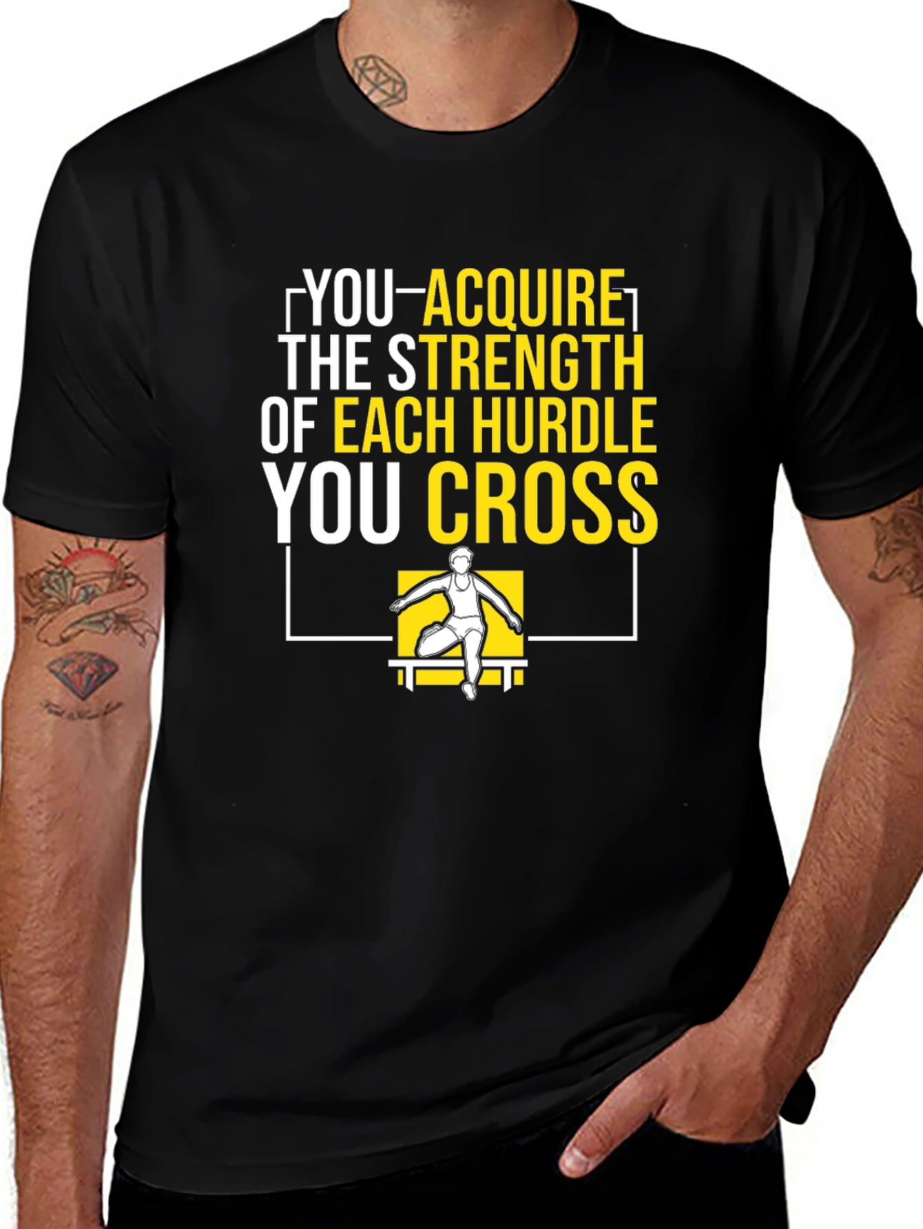 Variant 19 of Strength Hurdle Cross T-Shirt