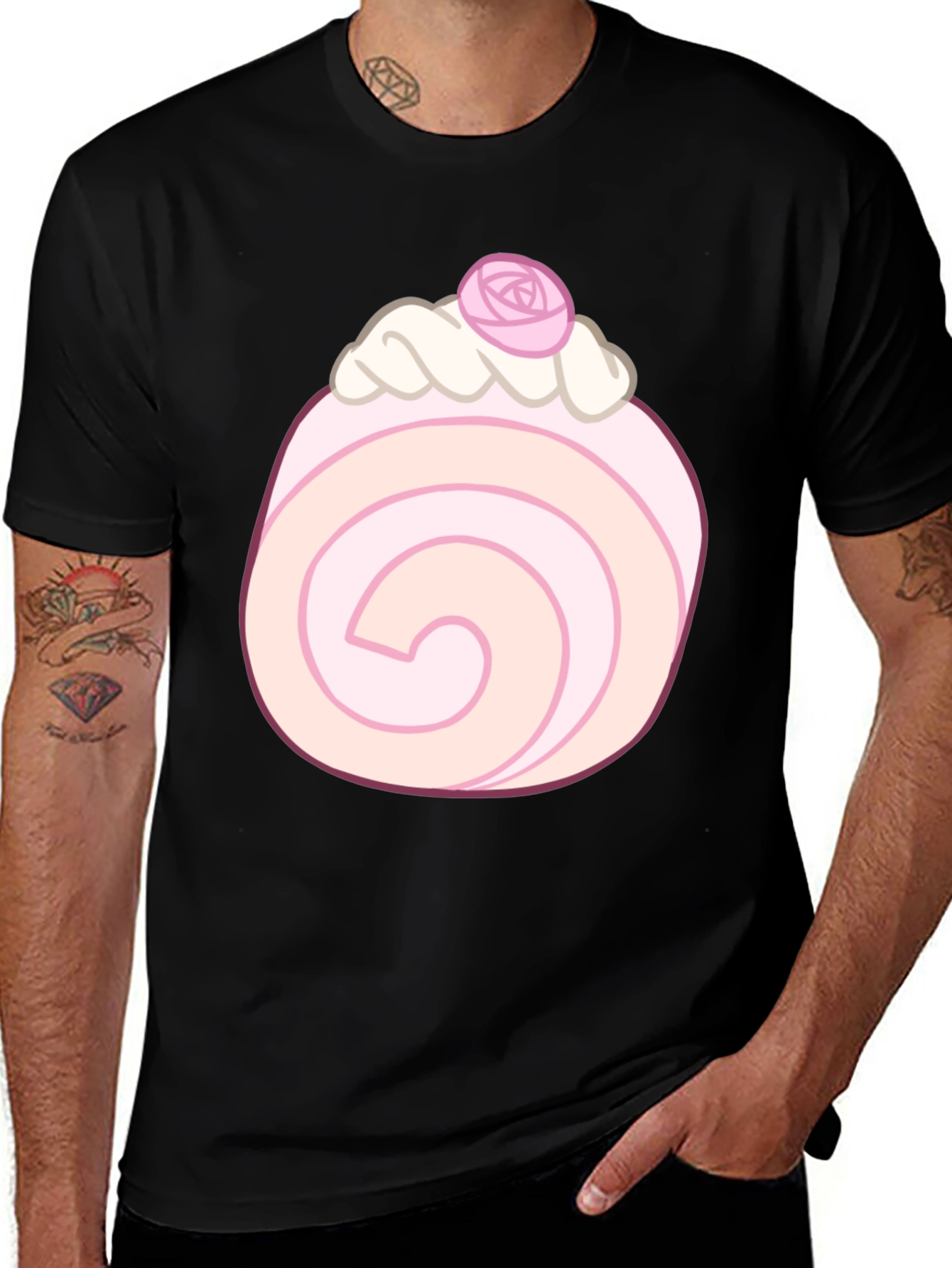 Variant 30 of Sweet Roll T-Shirt - Delicious Design