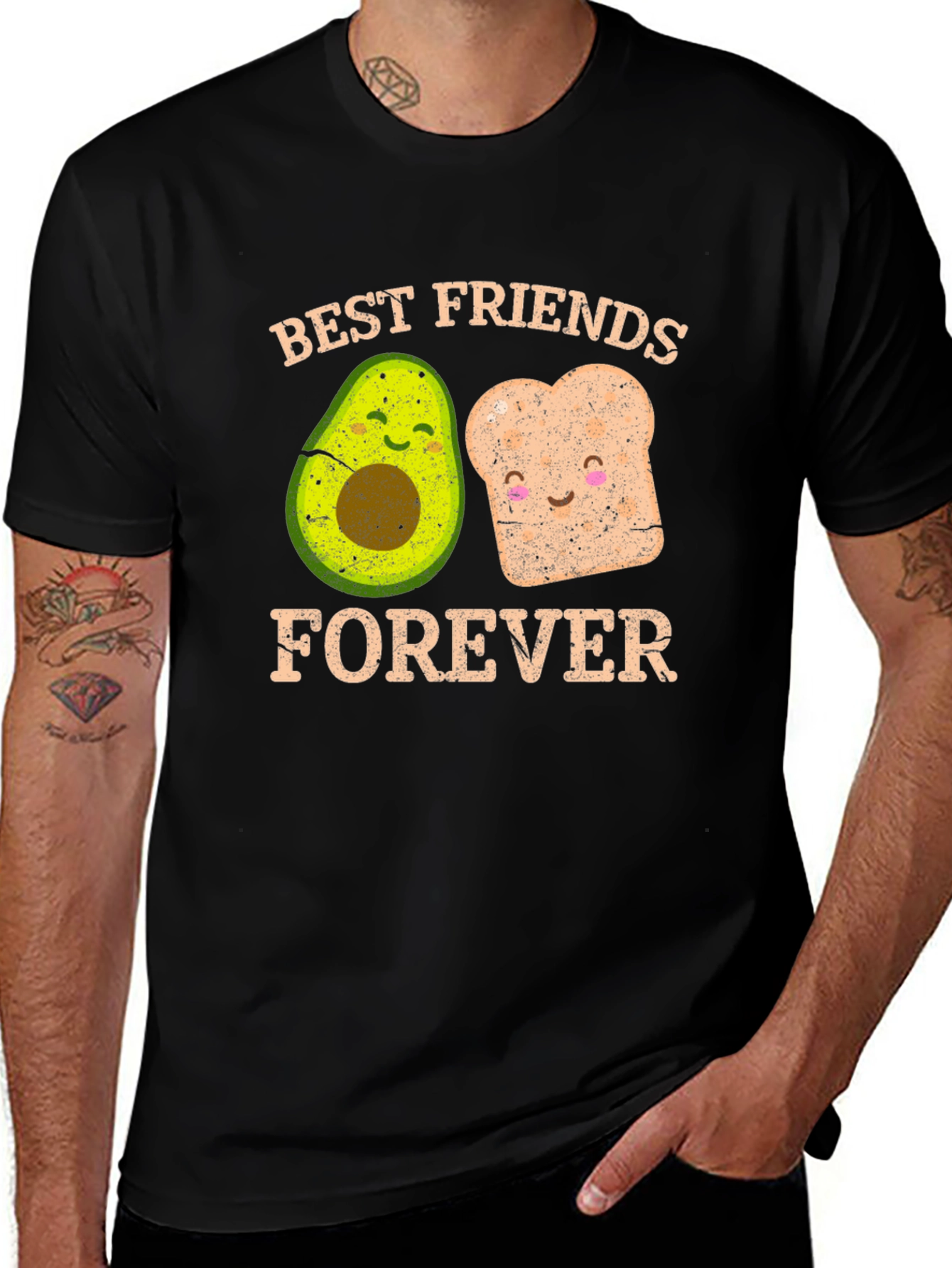 Variant 25 of Best Friends Forever Avocado and Toast Graphic Tee