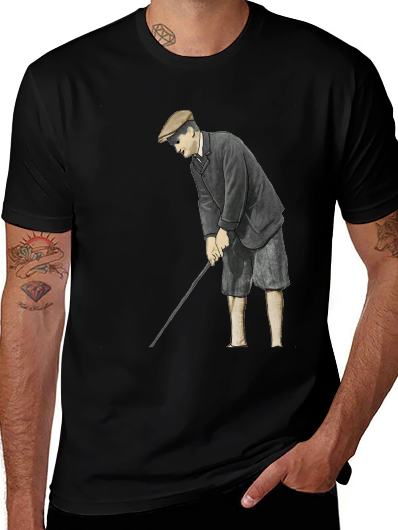 Variant 20 of Vintage Golfer T-Shirt - Classic Style