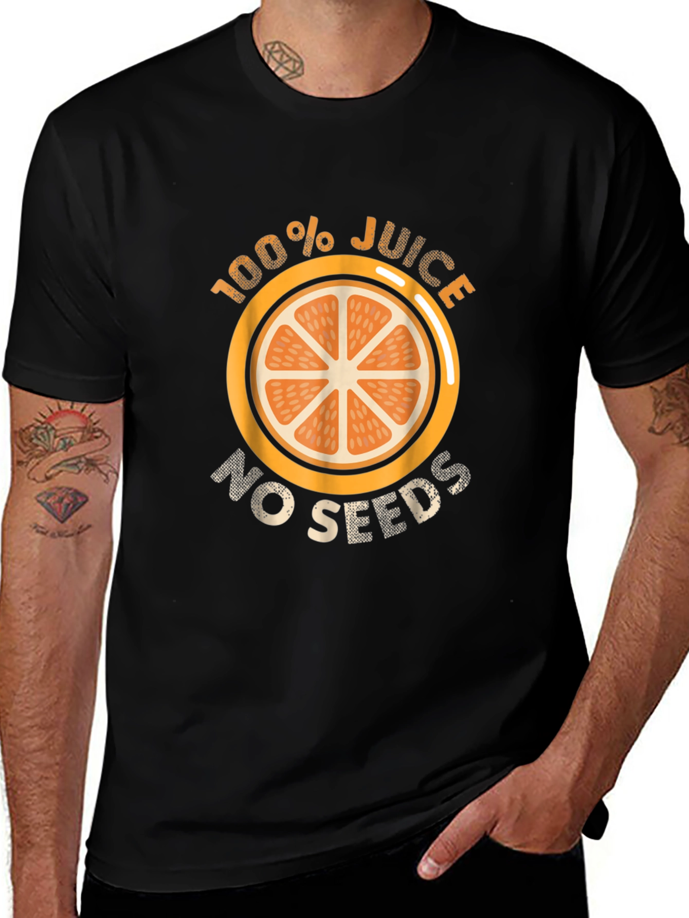 Variant 14 of 100% Juice No Seeds Graphic Tee - Unisex