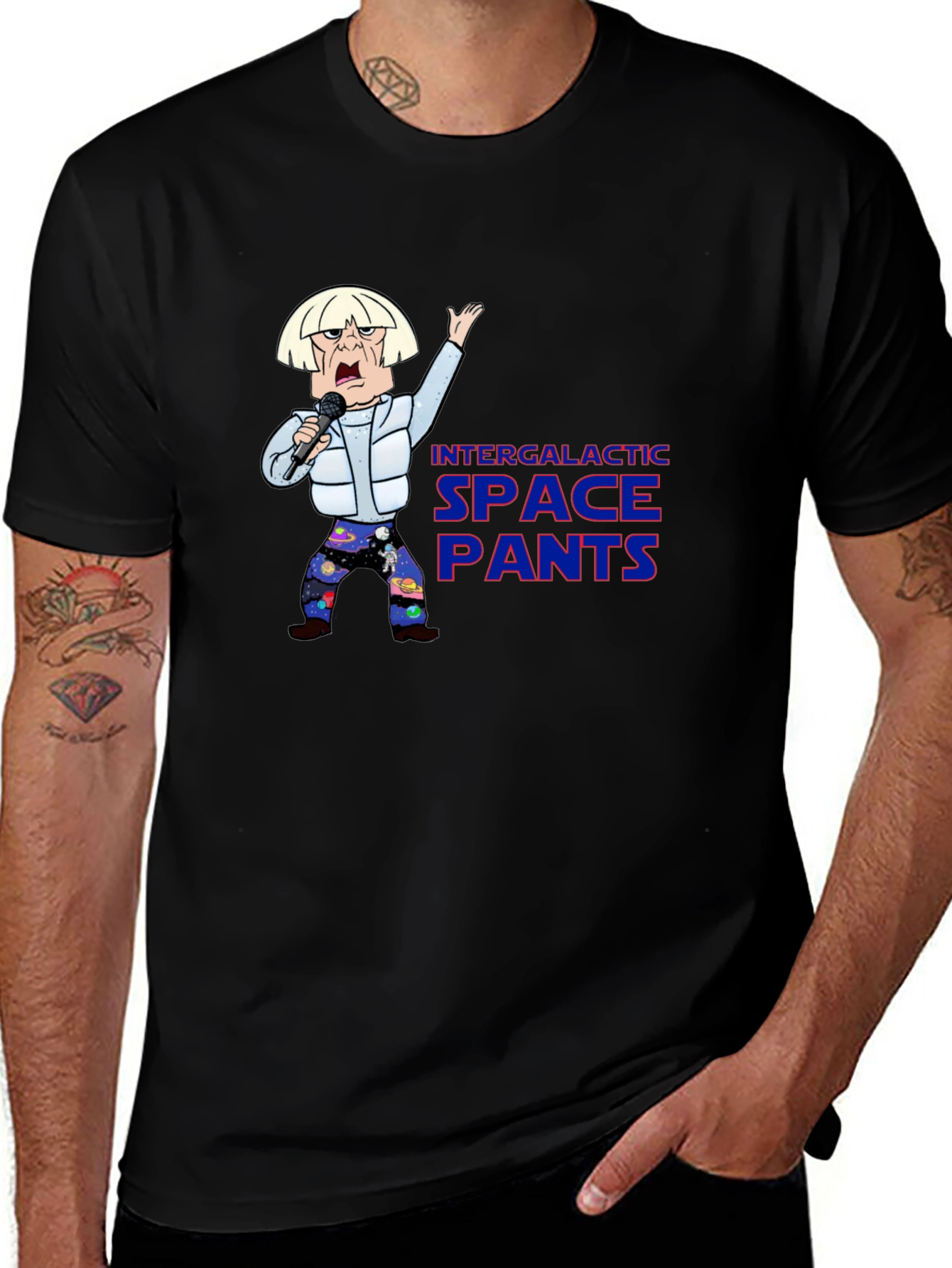 Variant 18 of Intergalactic Space Pants T-Shirt