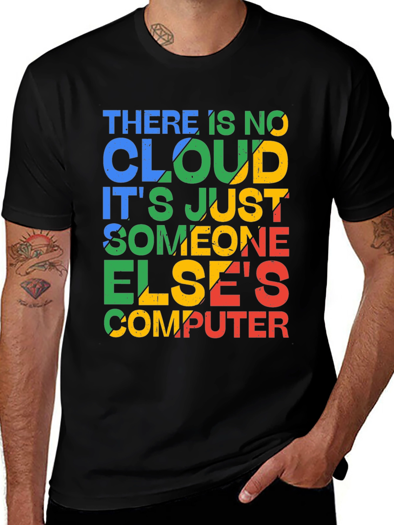 There is No Cloud T-Shirt Funny Tech Humor