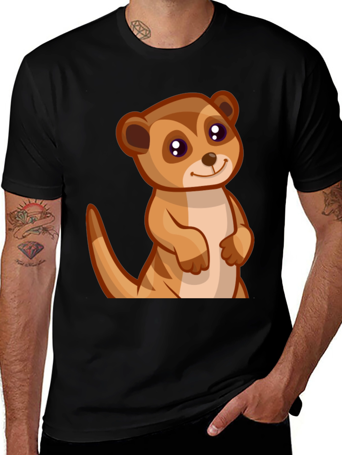 Variant 25 of Cute Meerkat Graphic Tee - Soft Cotton Comfort