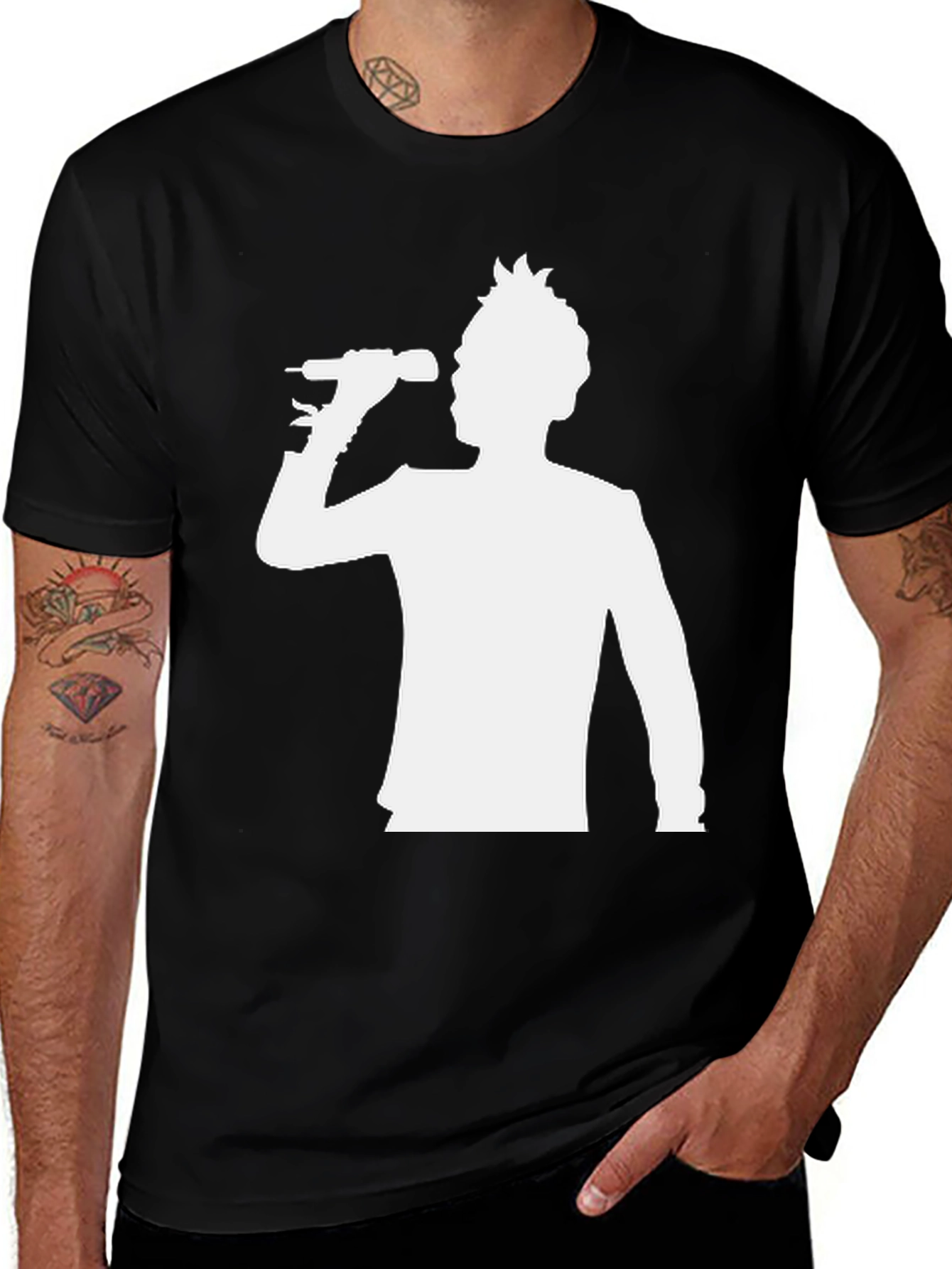 Variant 24 of Singer Silhouette Black T-Shirt