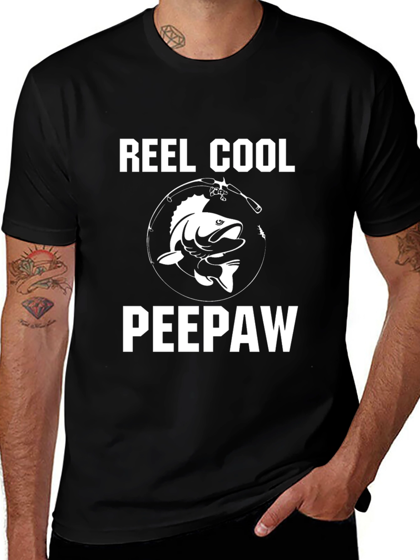 Variant 15 of Reel Cool Peepaw Graphic T-Shirt