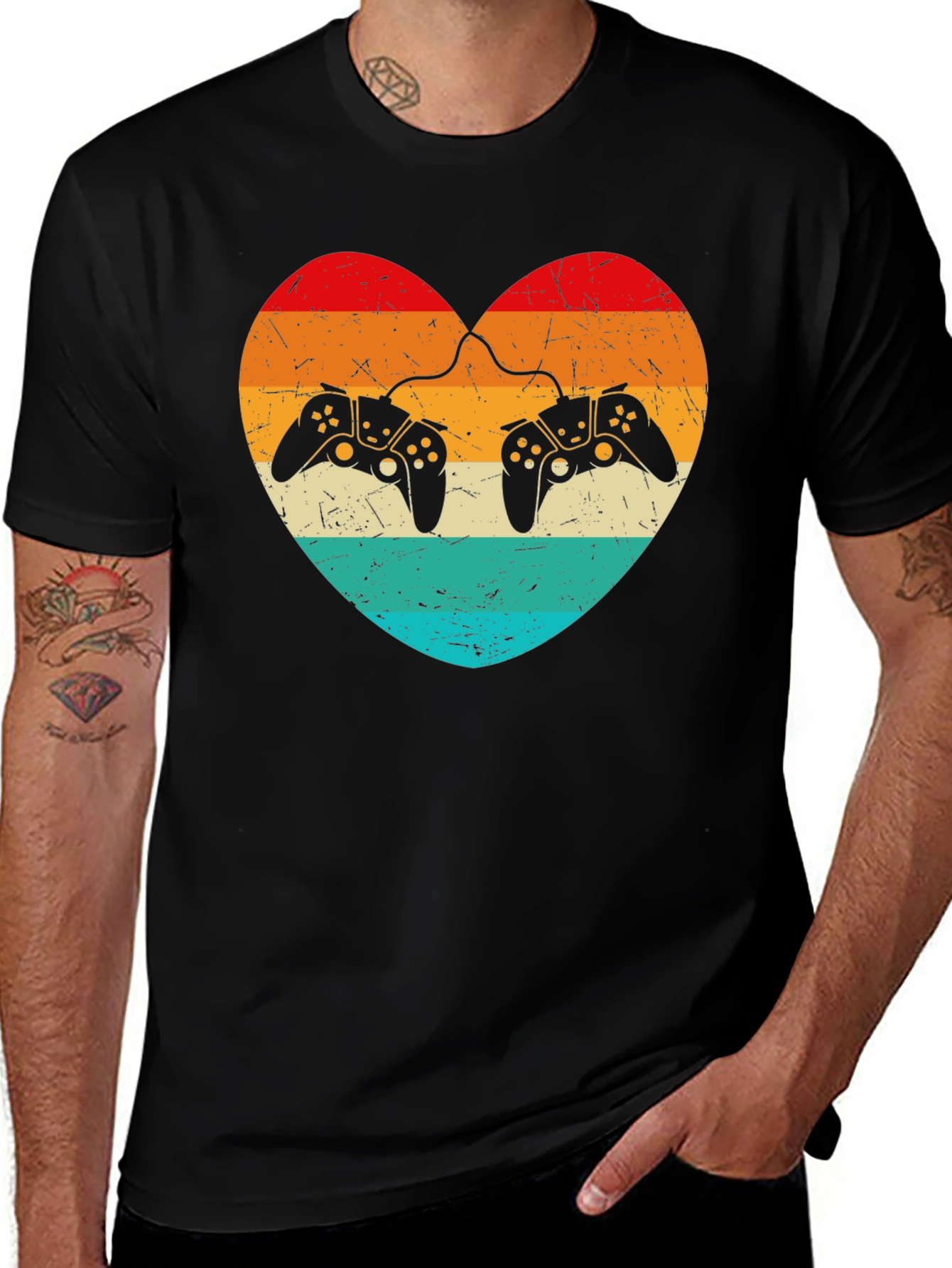 Variant 28 of Gamer Heart T-Shirt - Love Gaming