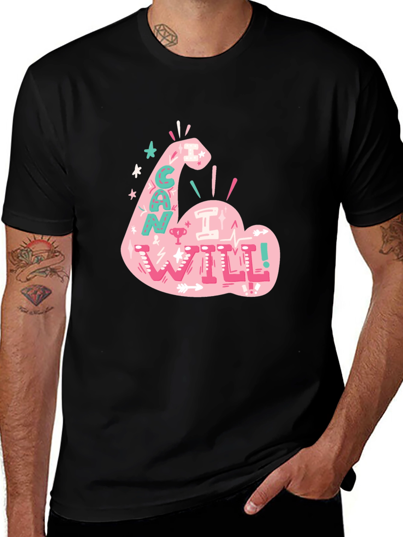 I Can I Will T-Shirt - Motivational Graphic Tee