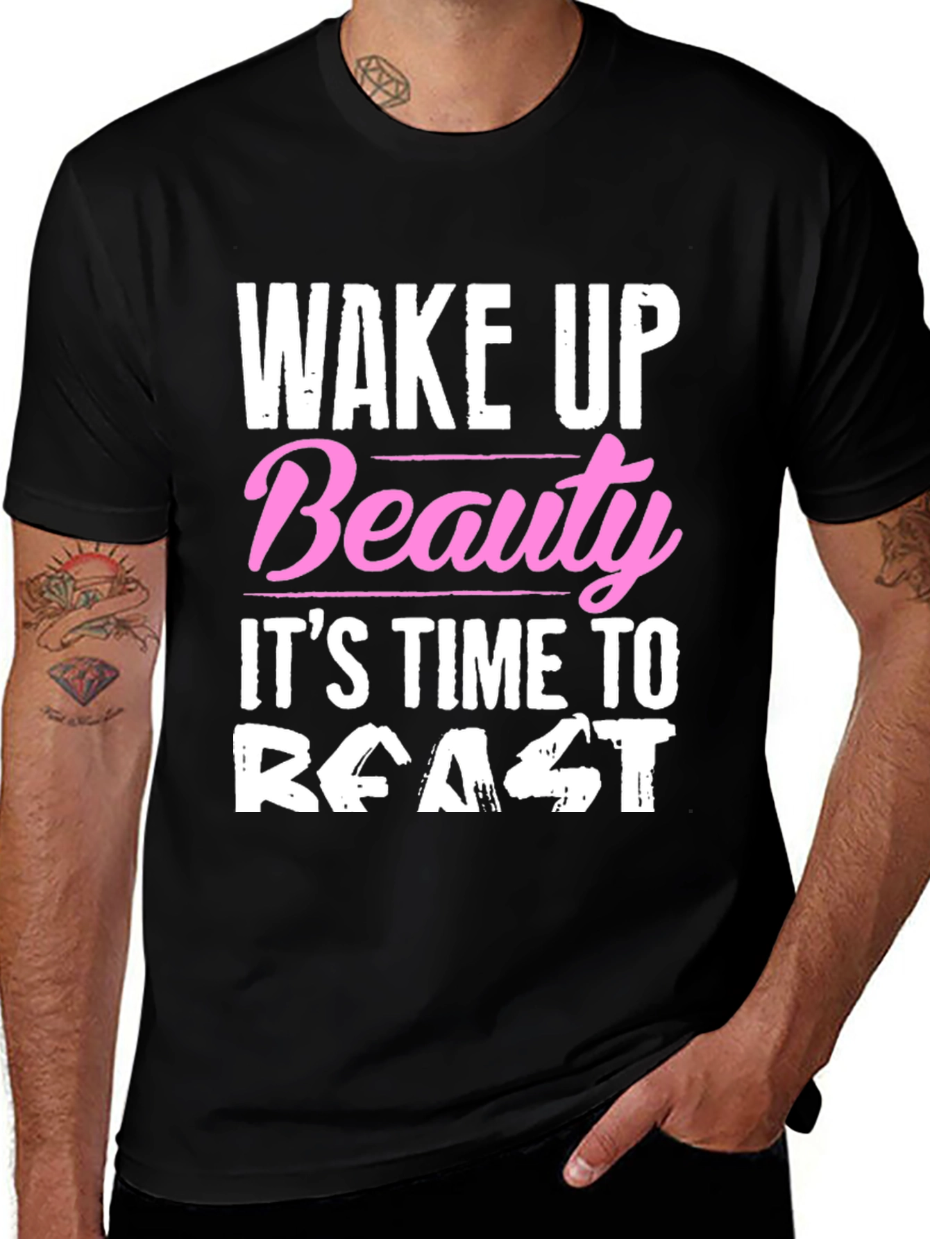 Variant 10 of Wake Up Beauty, It's Time to Feast T-Shirt