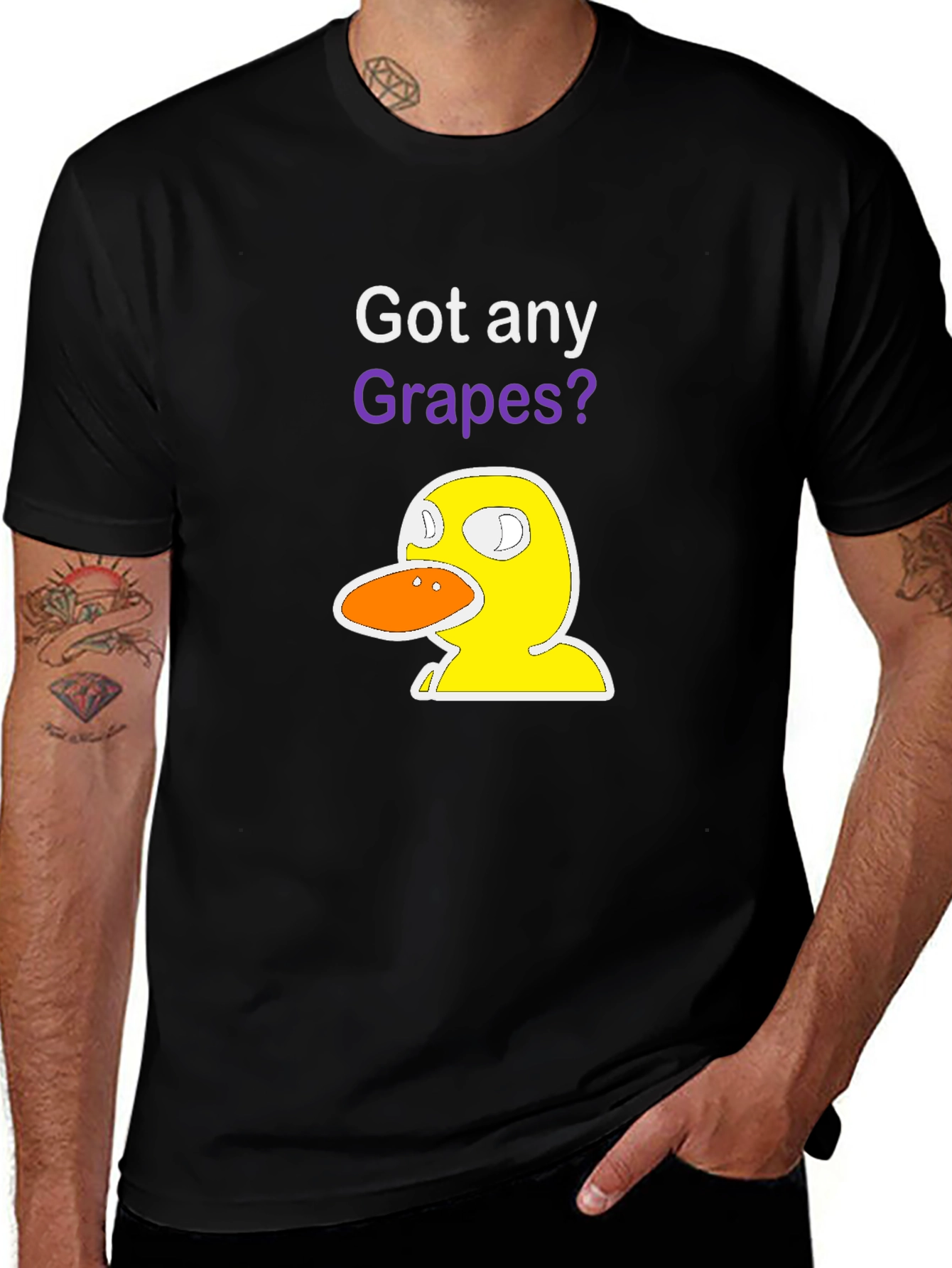 Variant 29 of Got Any Grapes? Duck T-Shirt - Funny Graphic Tee