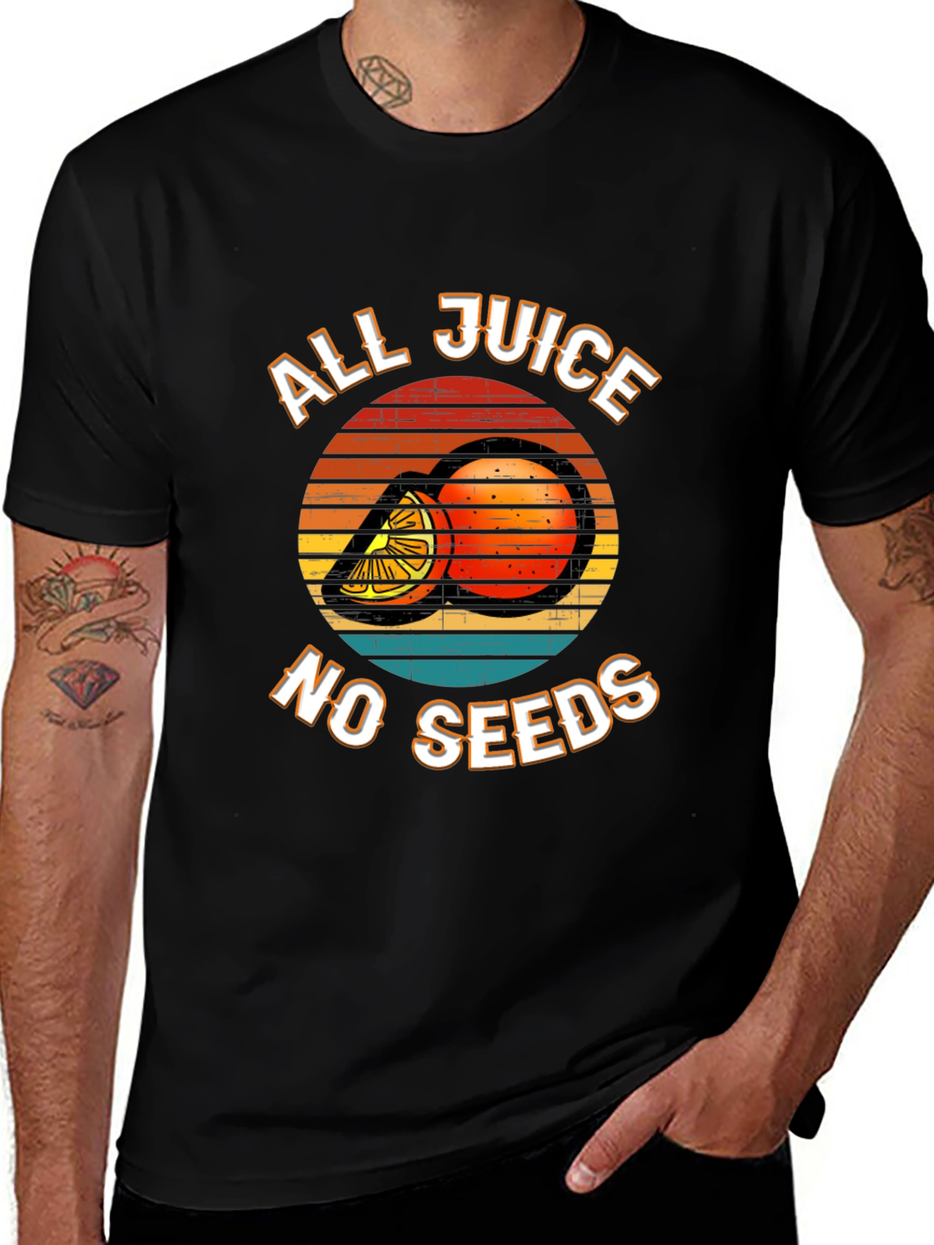 Variant 2 of All Juice No Seeds Graphic Tee