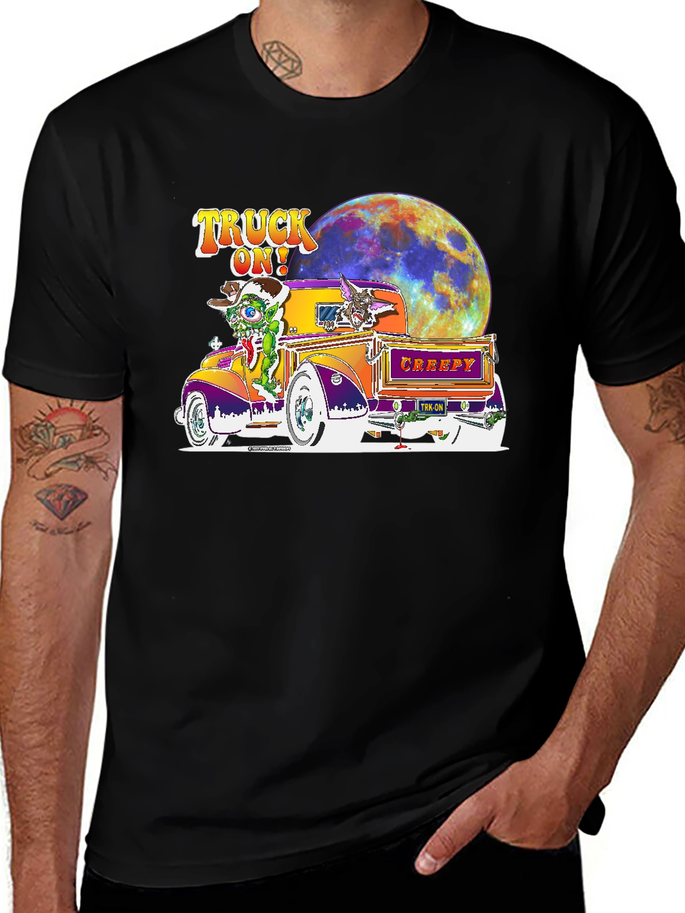 Variant 5 of Creepy Truck On! Graphic T-Shirt