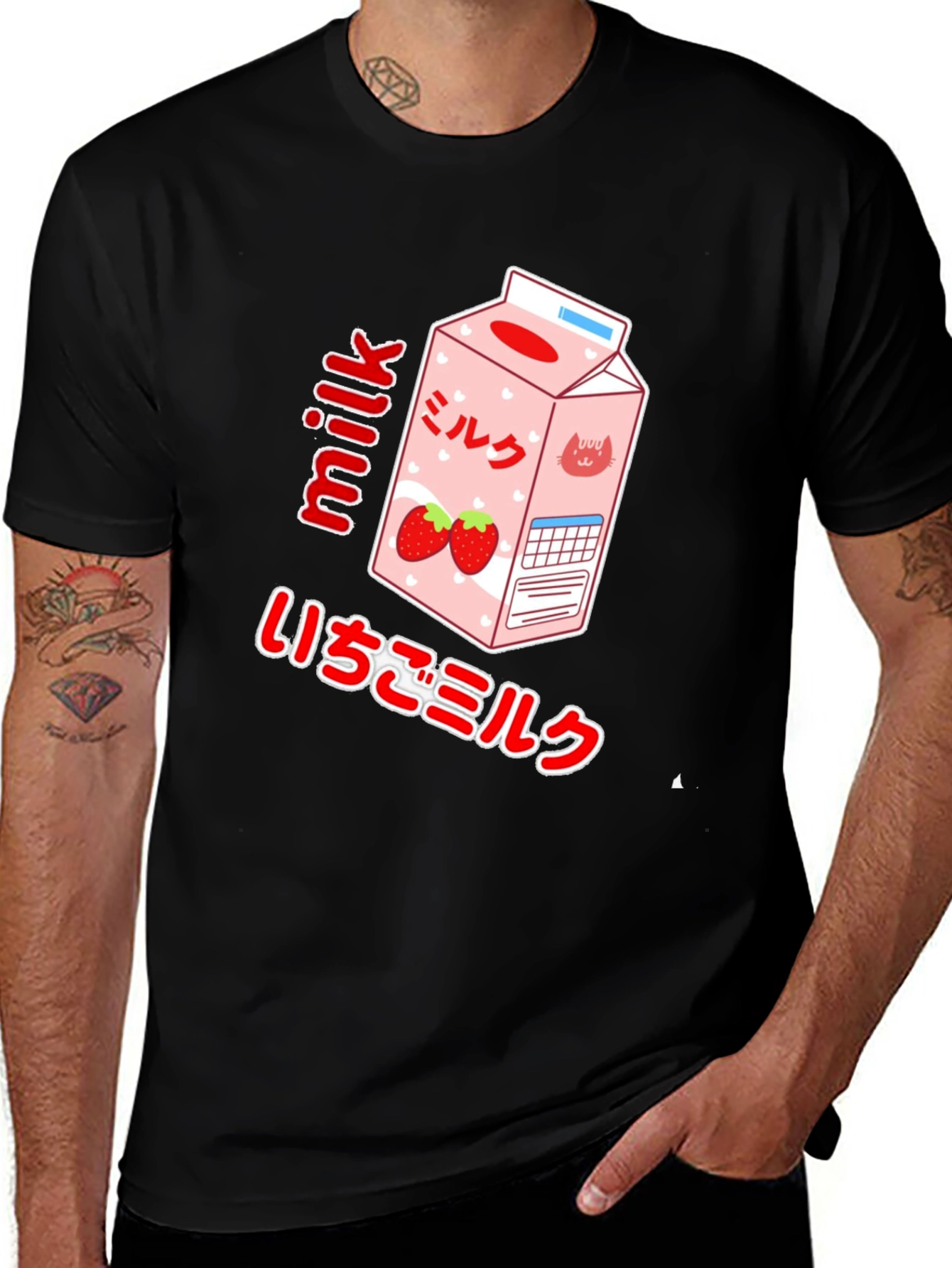 Strawberry Milk T-Shirt - Kawaii Japanese Style