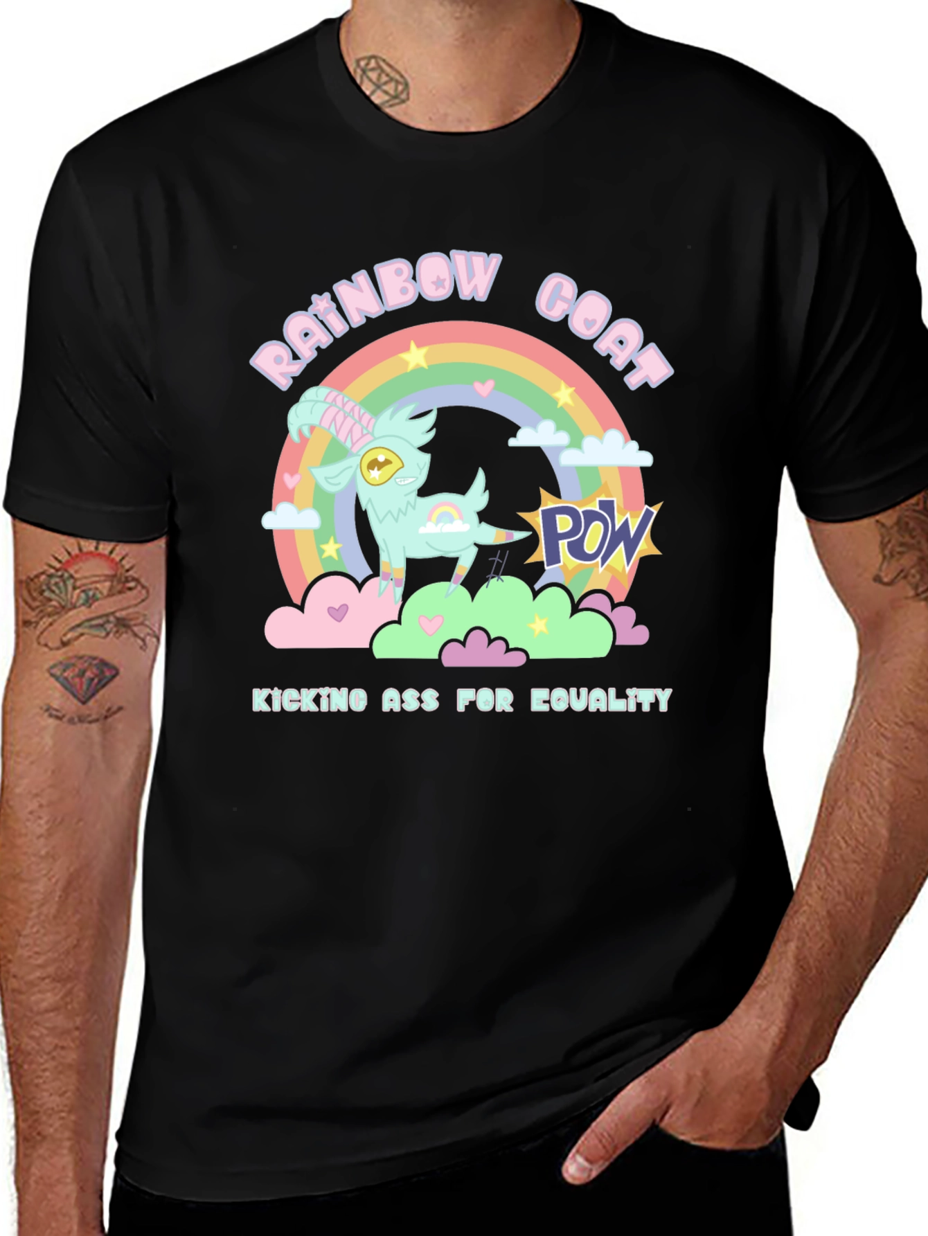 Variant 13 of Rainbow Goat Equality T-Shirt