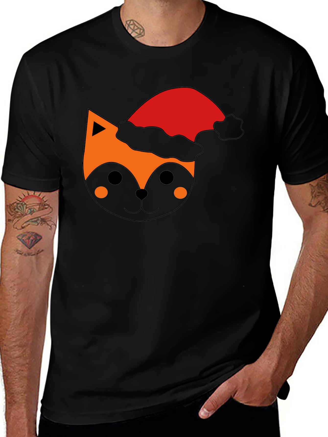 Variant 9 of Festive Fox Tee - Holiday Graphic T-Shirt