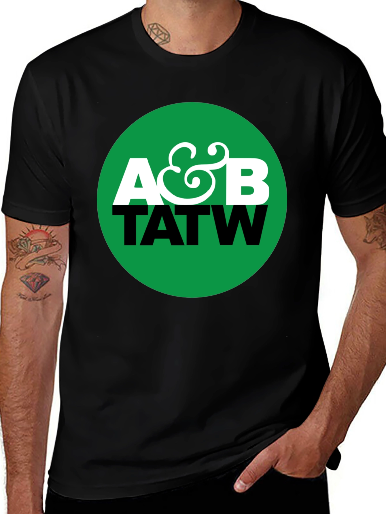 Variant 18 of A&B TATW Graphic Print Black T-Shirt