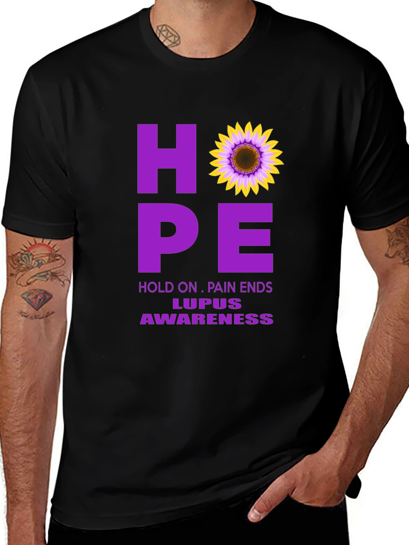 Variant 13 of HOPE Lupus Awareness T-Shirt