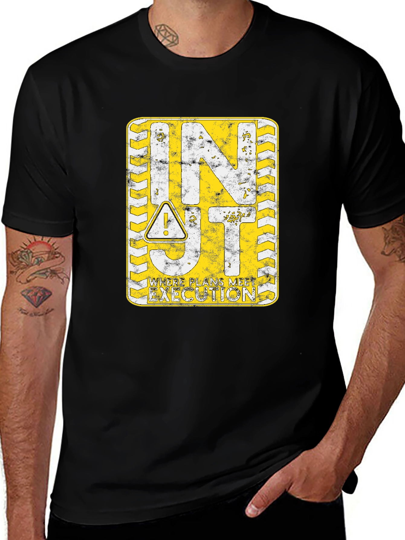 INTJ Execution T-Shirt - Black Cotton Blend
