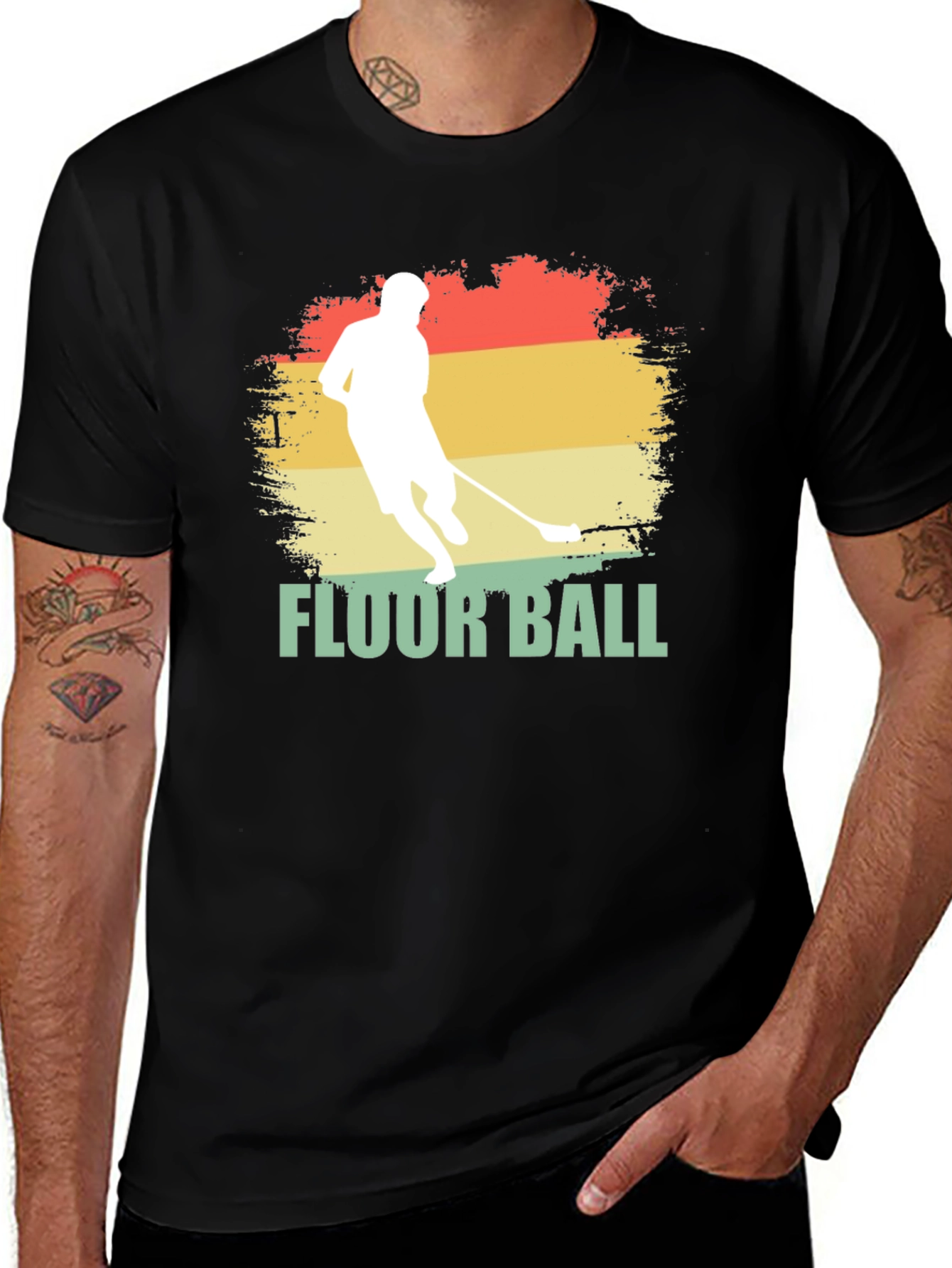 Variant 18 of Floorball Retro T-Shirt - Vintage Style Sports Tee
