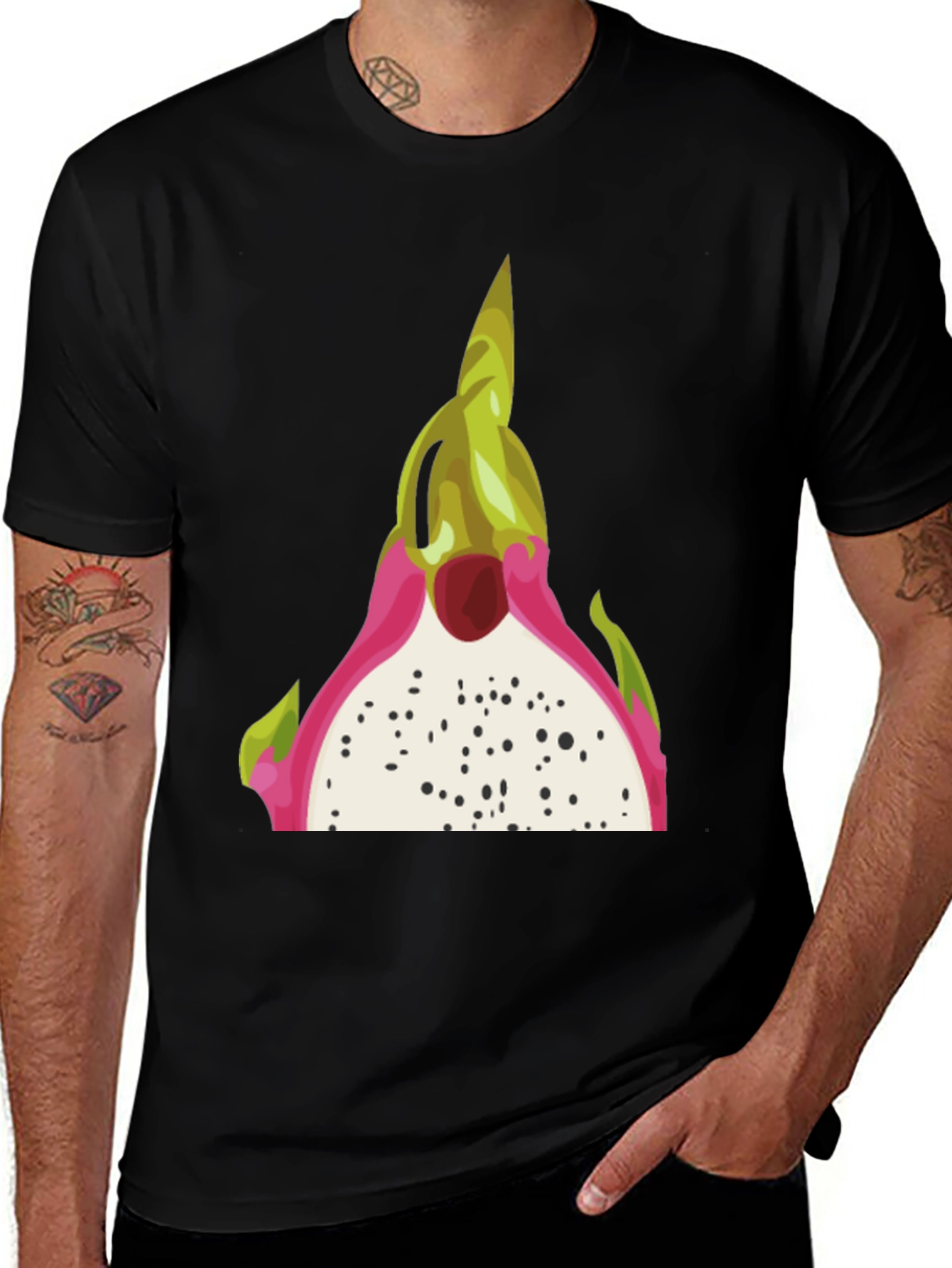 Variant 27 of Dragon Fruit Graphic Tee - Exotic Fruit T-Shirt