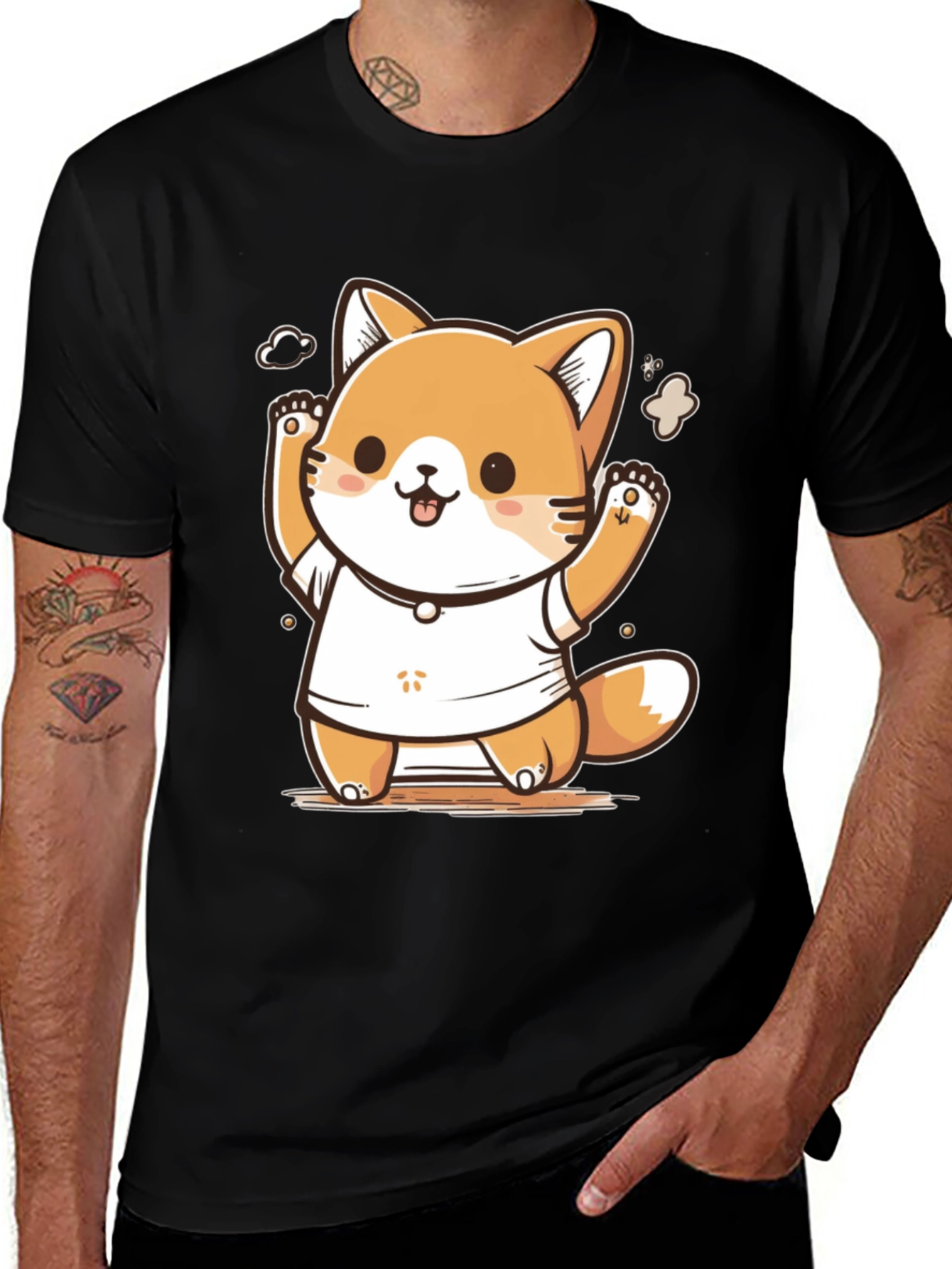 Variant 15 of Cute Kawaii Cat T-Shirt