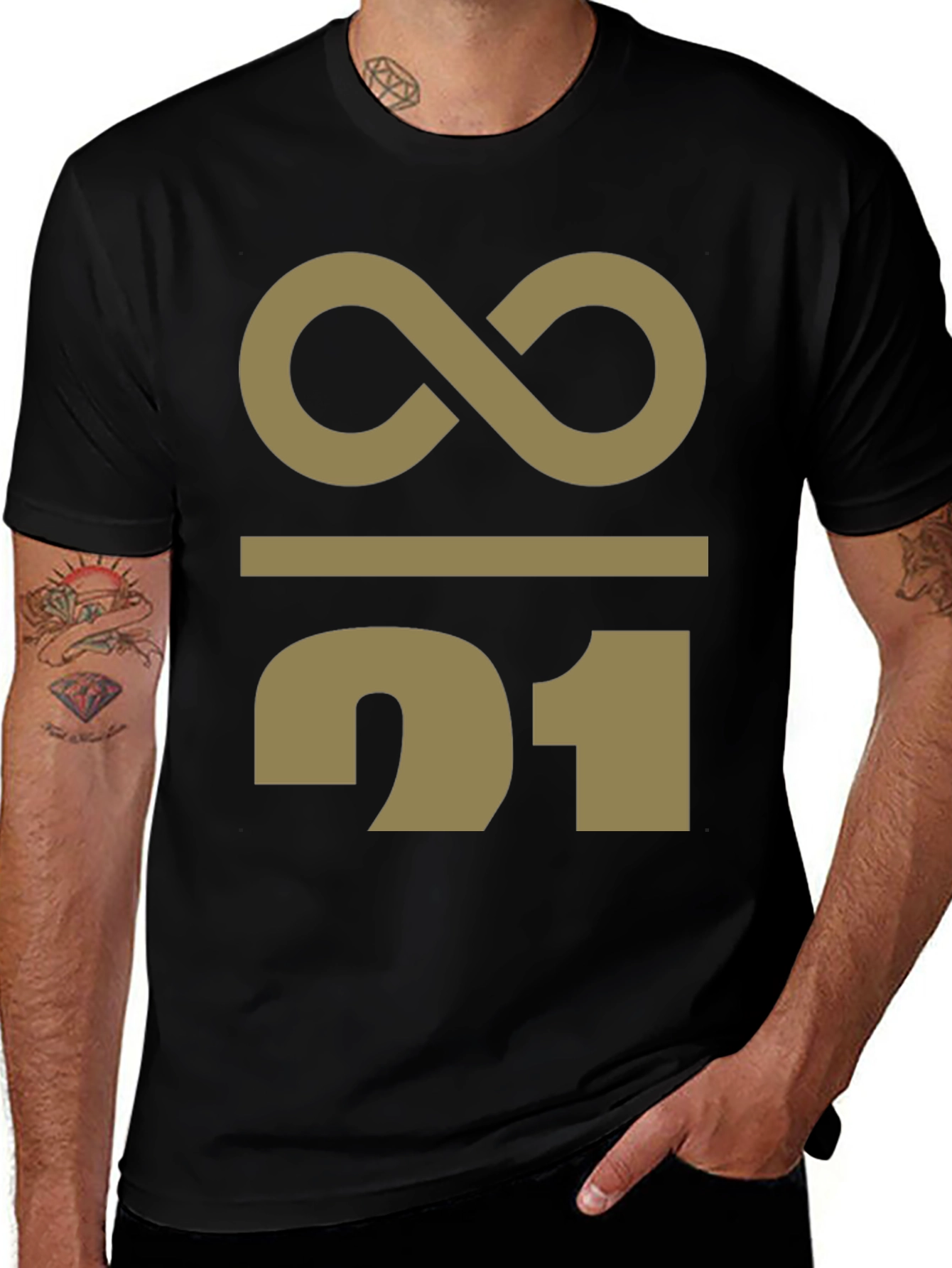 Variant 23 of Abstract Infinity 21 Graphic Print T-Shirt