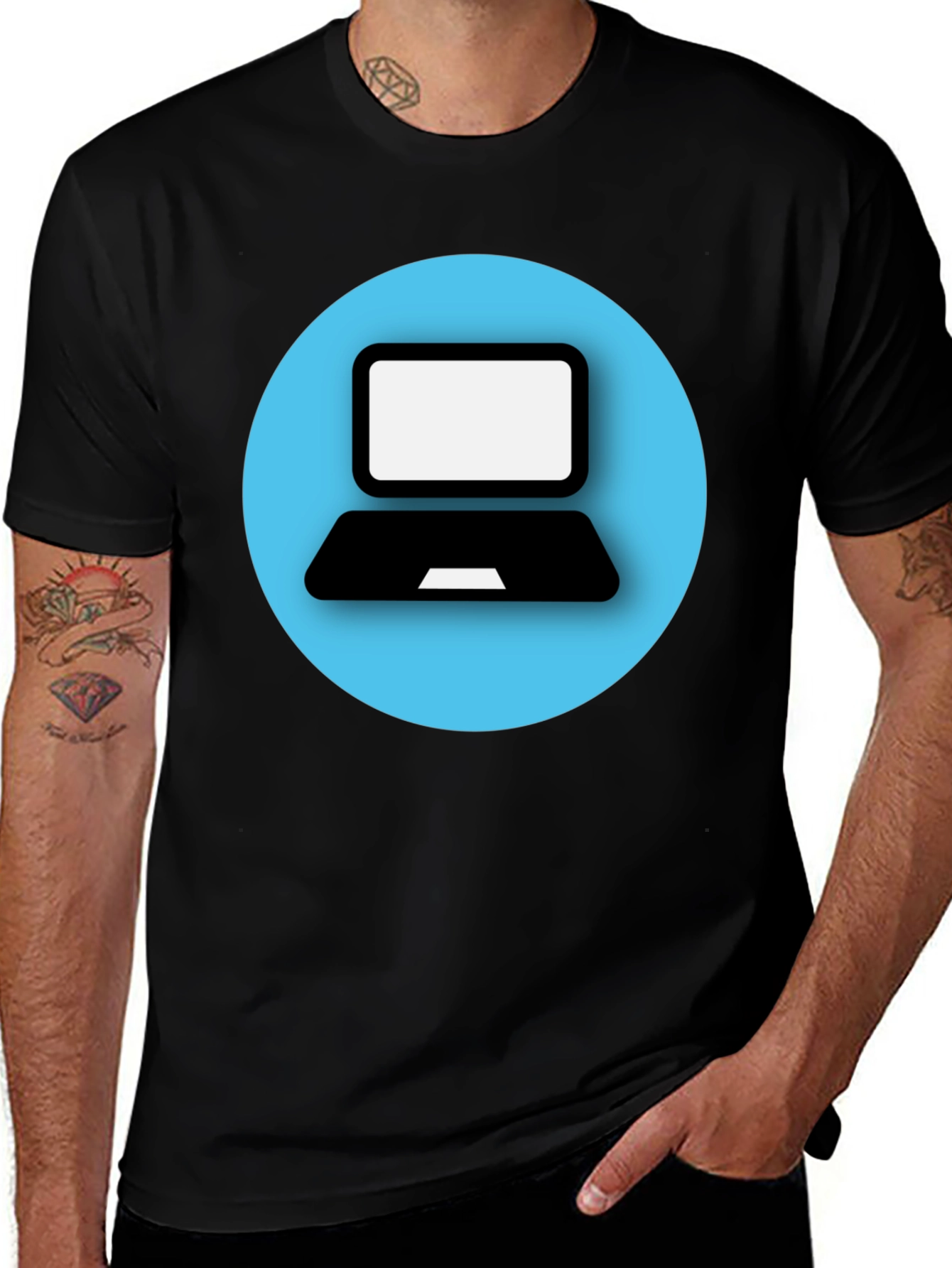 Variant 2 of Laptop Graphic Tee - Tech Style T-Shirt