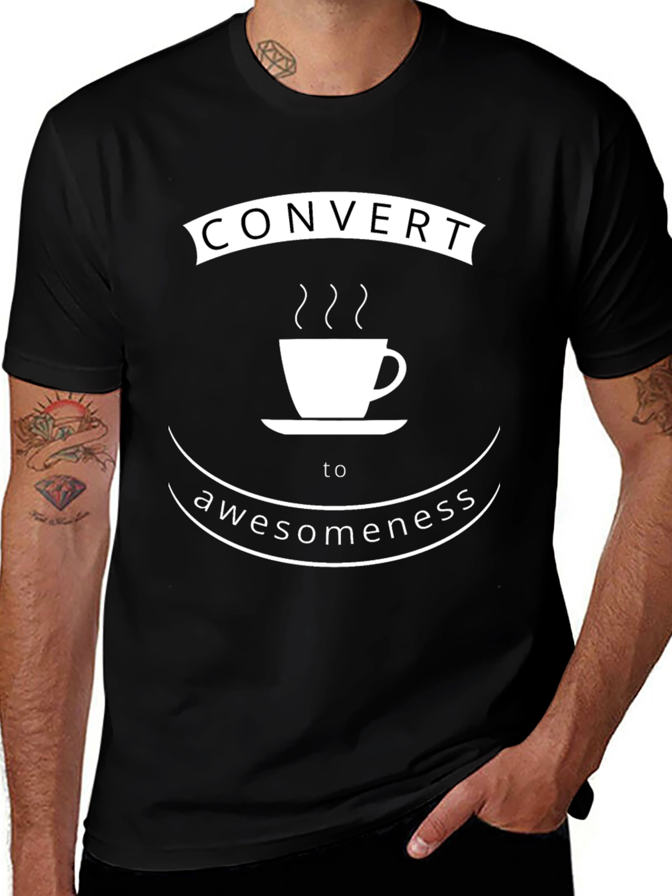 Variant 26 of Convert to Awesomeness Coffee T-Shirt