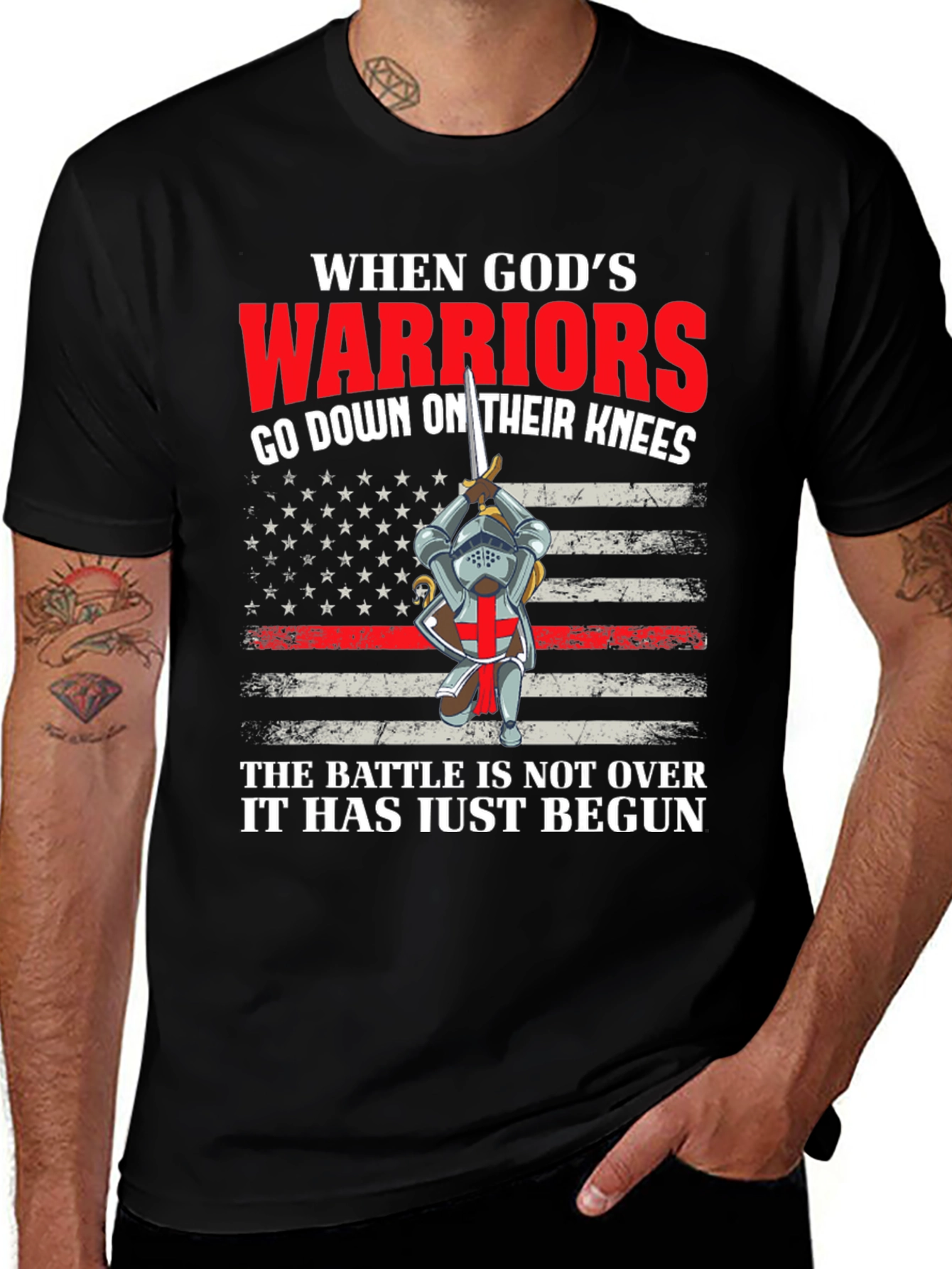 God's Warriors T-Shirt - Crusader Knight Tee