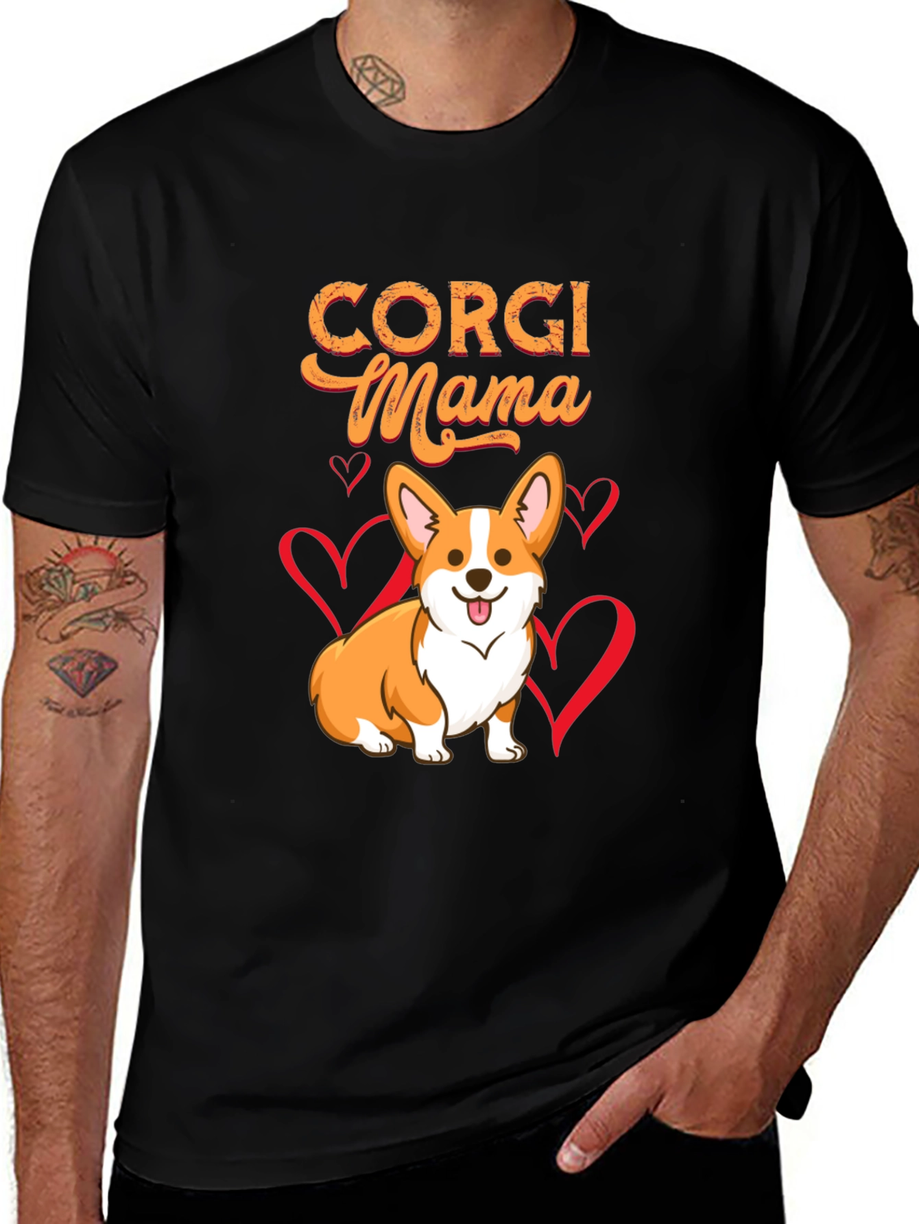 Variant 7 of Corgi Mama Graphic T-Shirt - Dog Lover Tee