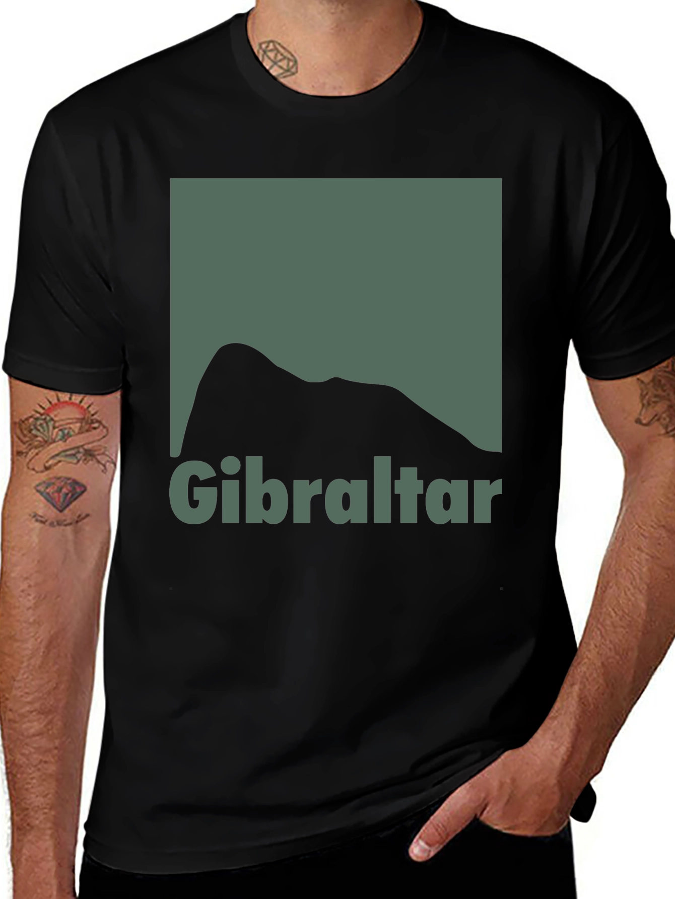 Gibraltar Rock T-Shirt - Classic Souvenir Tee