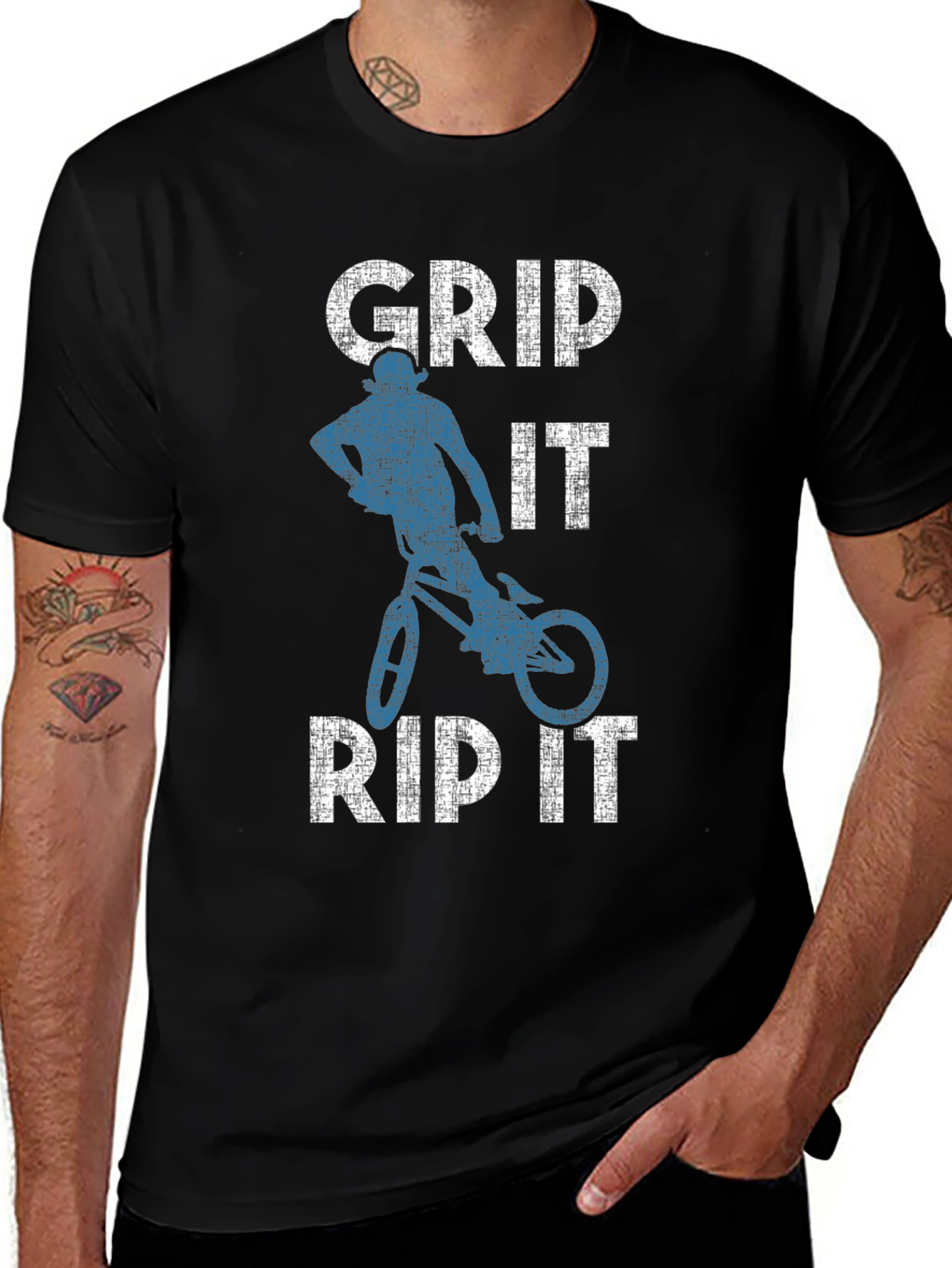 Variant 11 of Grip It, Rip It, Biking T-Shirt