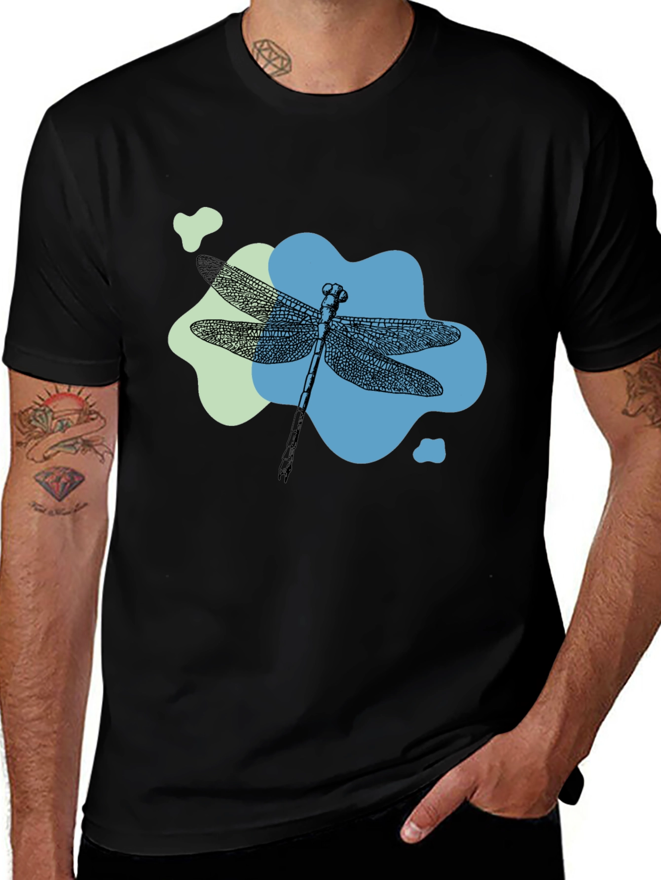 Variant 11 of Dragonfly Graphic Tee - Trendy Style
