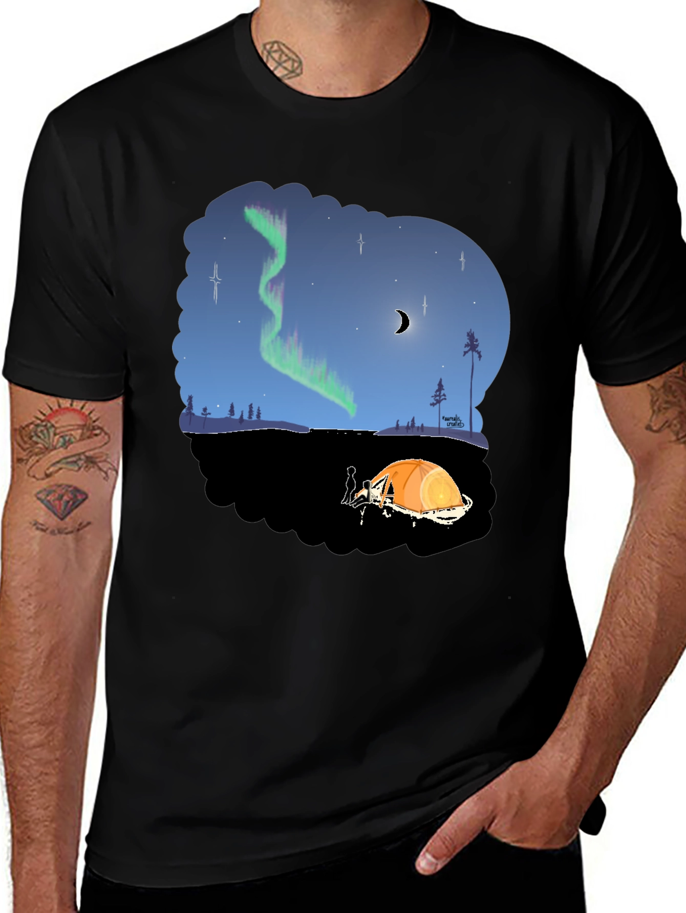 Aurora Camping Graphic Tee
