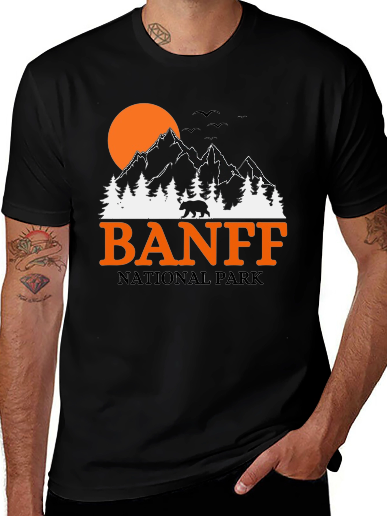 Variant 19 of Banff National Park Graphic Tee - Nature Adventure Shirt