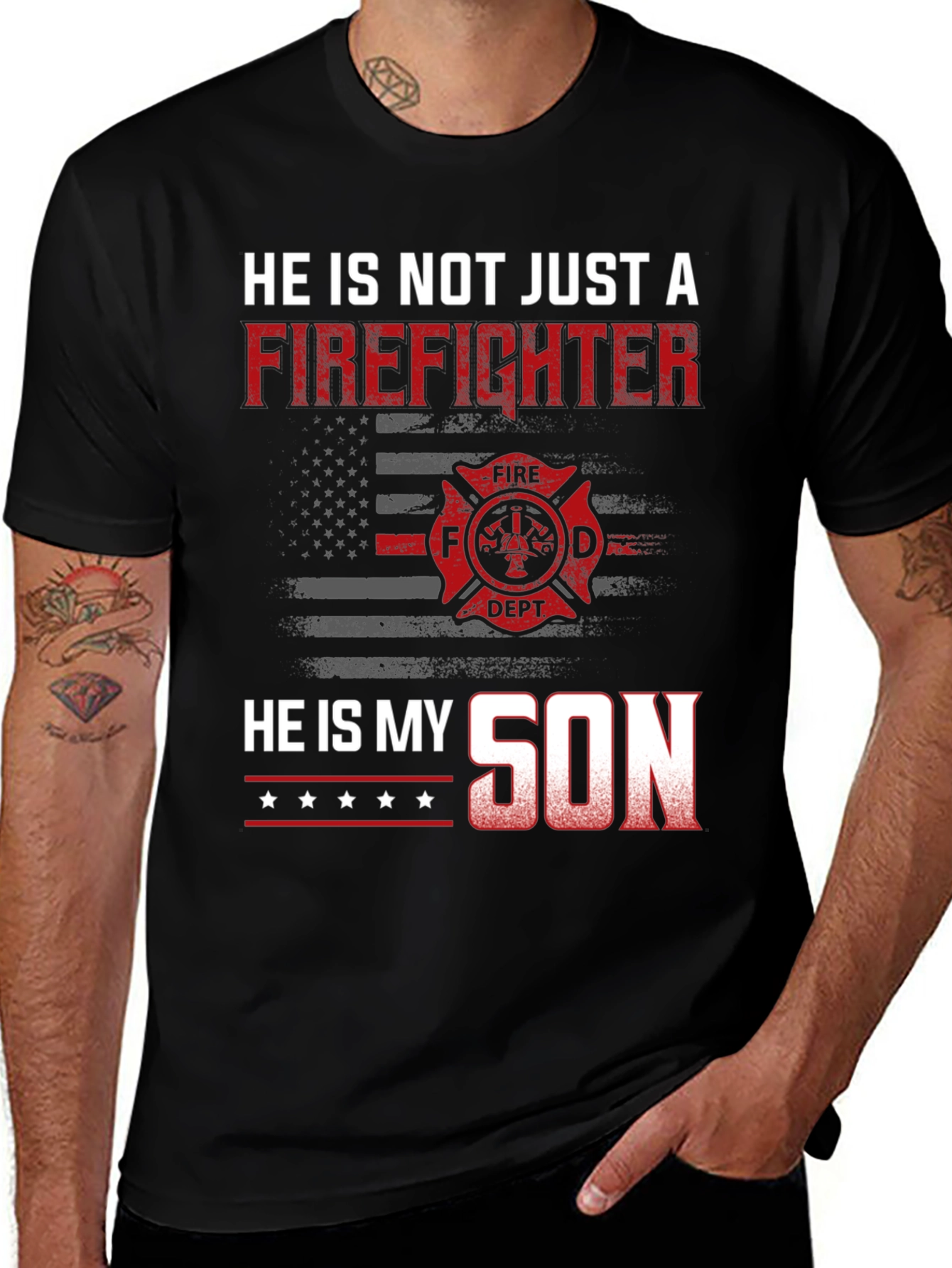 Firefighter Son T-Shirt - Proud Parent Apparel