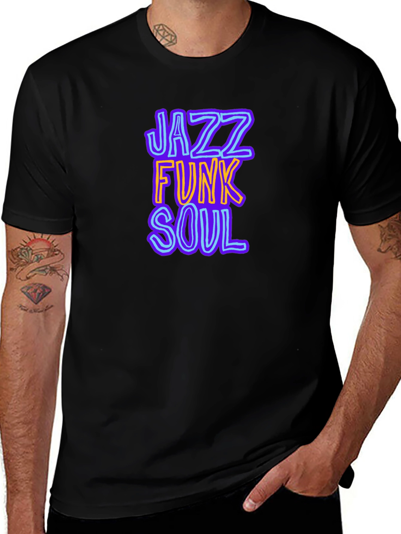 Variant 5 of Jazz Funk Soul Graphic T-Shirt - Cool Music Tee