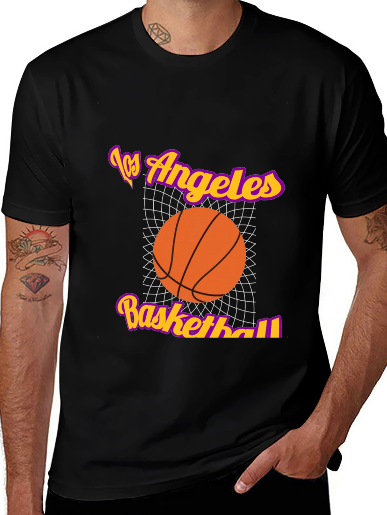 Variant 27 of Los Angeles Basketball Graphic T-Shirt